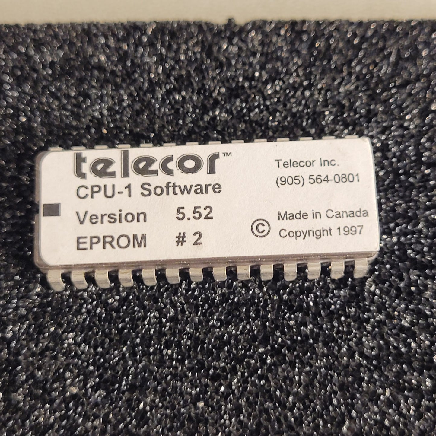 Telecor CPU-1 Software Version 5.52 Eprom 2 Firmware Chip