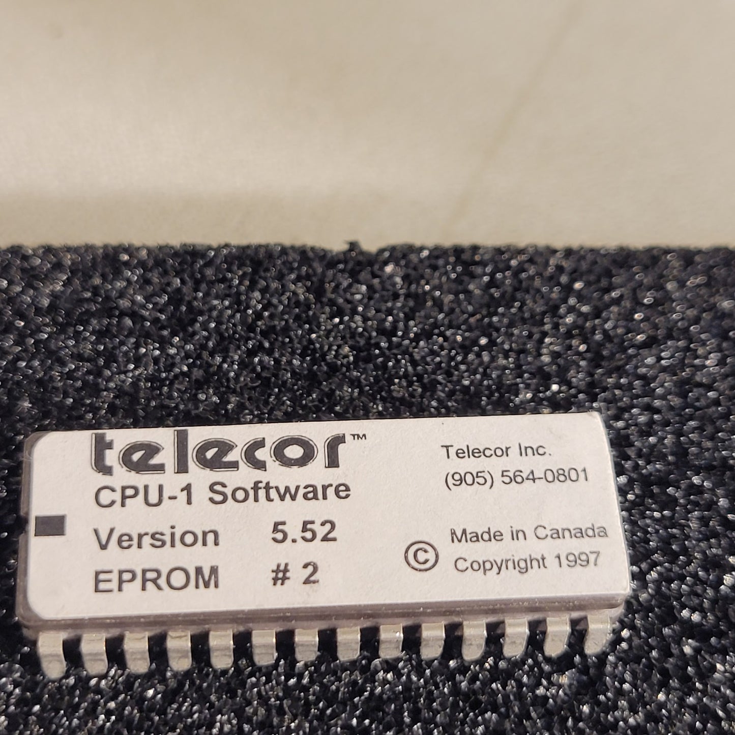 Telecor CPU-1 Software Version 5.52 Eprom 2 Firmware Chip
