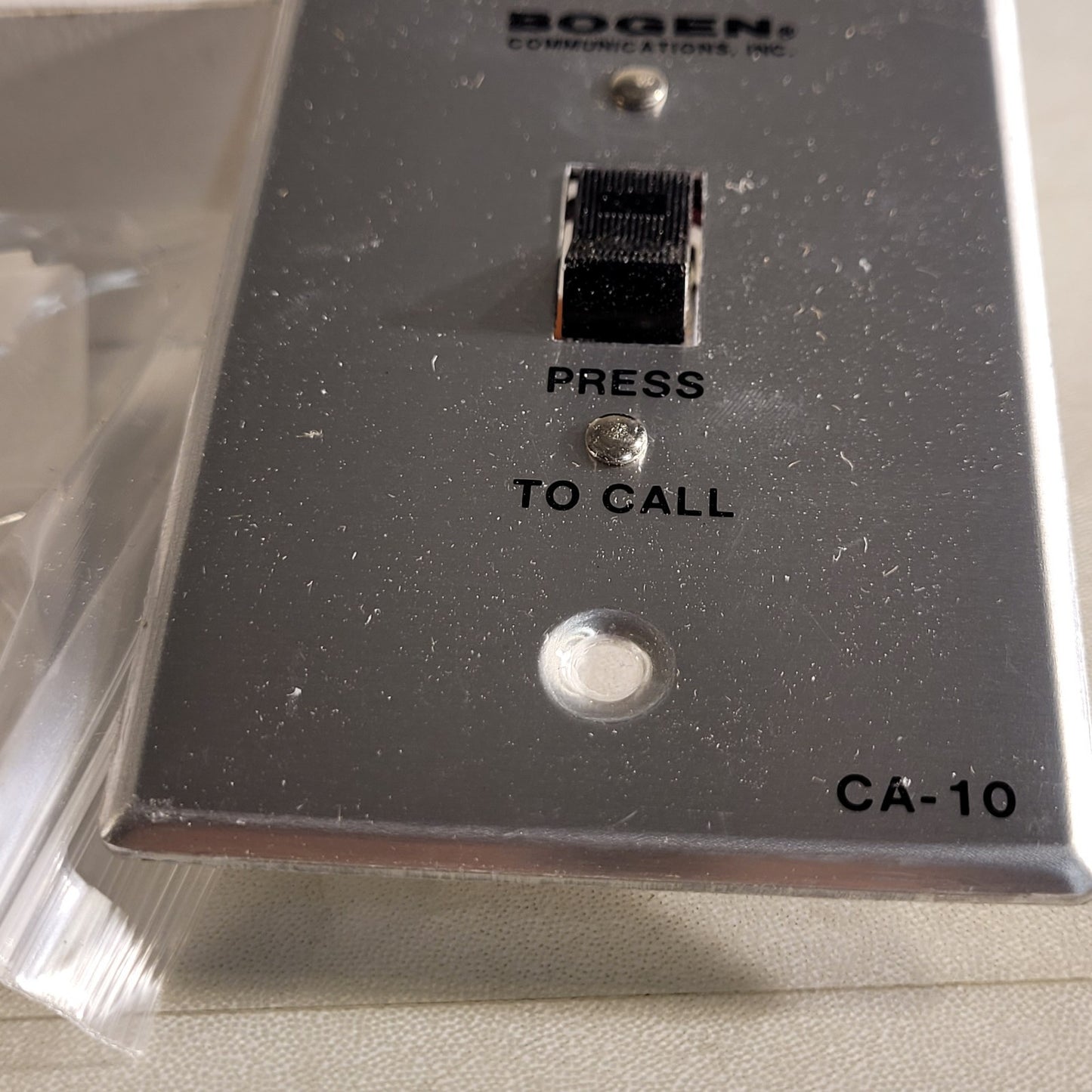 Bogen CA-10 Press To Call Switch Intercom Switch Electronic Rocker Switch Plate