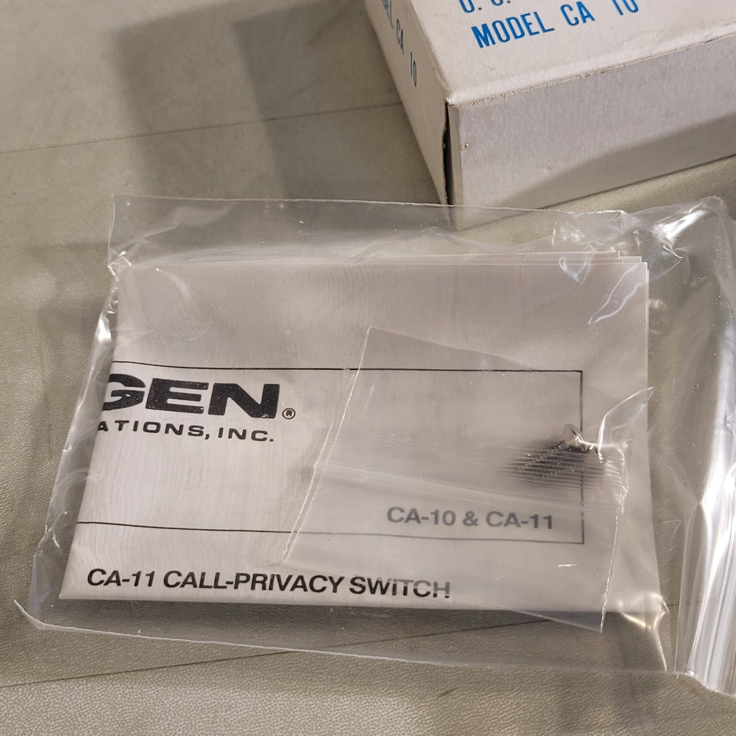 Bogen CA-10 Press To Call Switch Intercom Switch Electronic Rocker Switch Plate