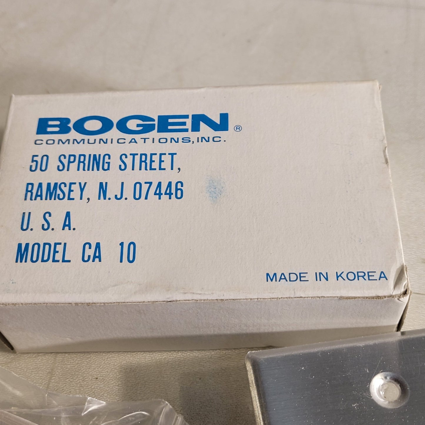 Bogen CA-10 Press To Call Switch Intercom Switch Electronic Rocker Switch Plate
