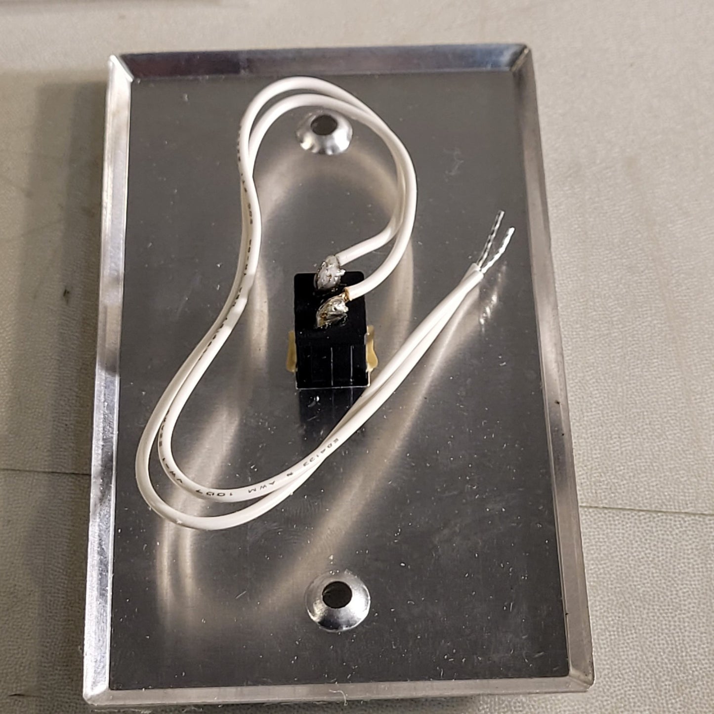 Bogen CA-17 Push To Call Button Intercom Switch Stainless Steel Plate