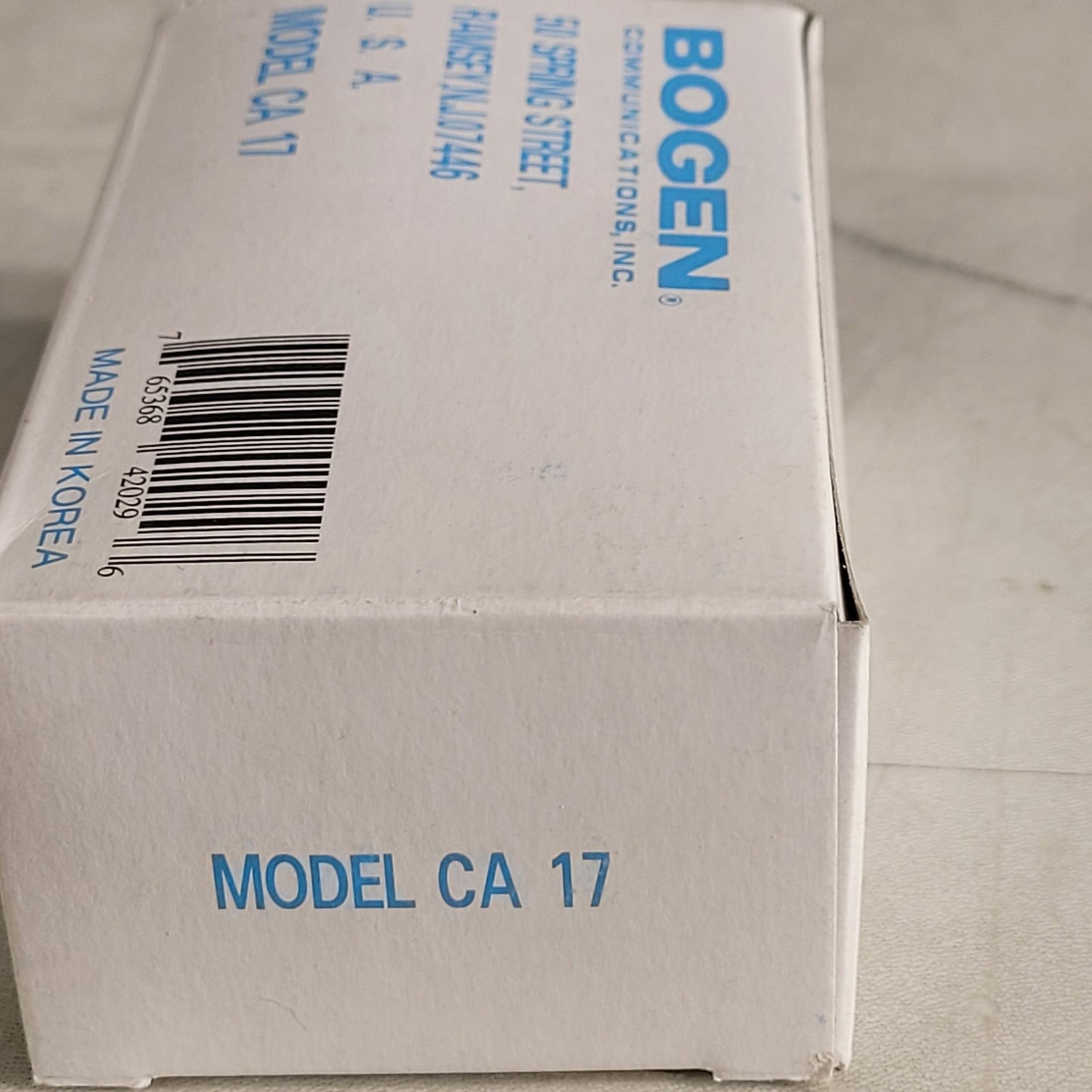 Bogen CA-17 Push To Call Button Intercom Switch Stainless Steel Plate