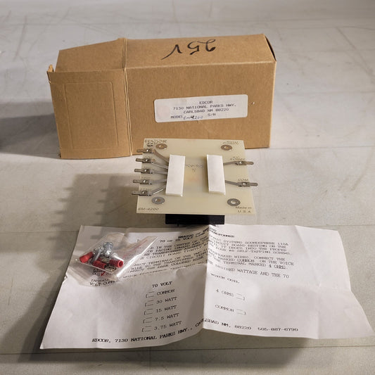 Edcor Em-4200 25V Line Transformer Speaker Sound Product 70V 4 Ohm
