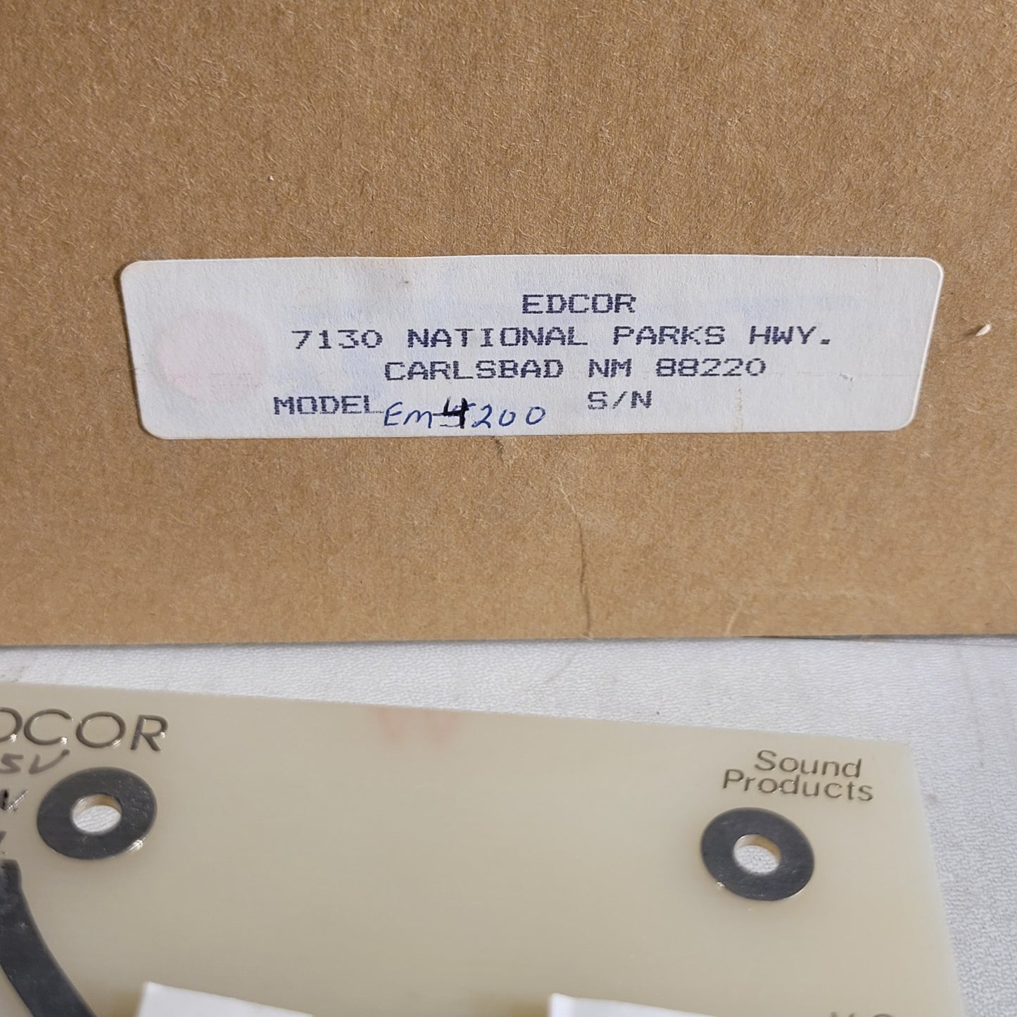 Edcor Em-4200 25V Line Transformer Speaker Sound Product 70V 4 Ohm