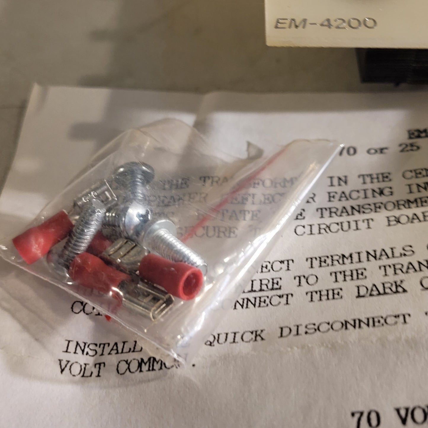 Edcor Em-4200 25V Line Transformer Speaker Sound Product 70V 4 Ohm