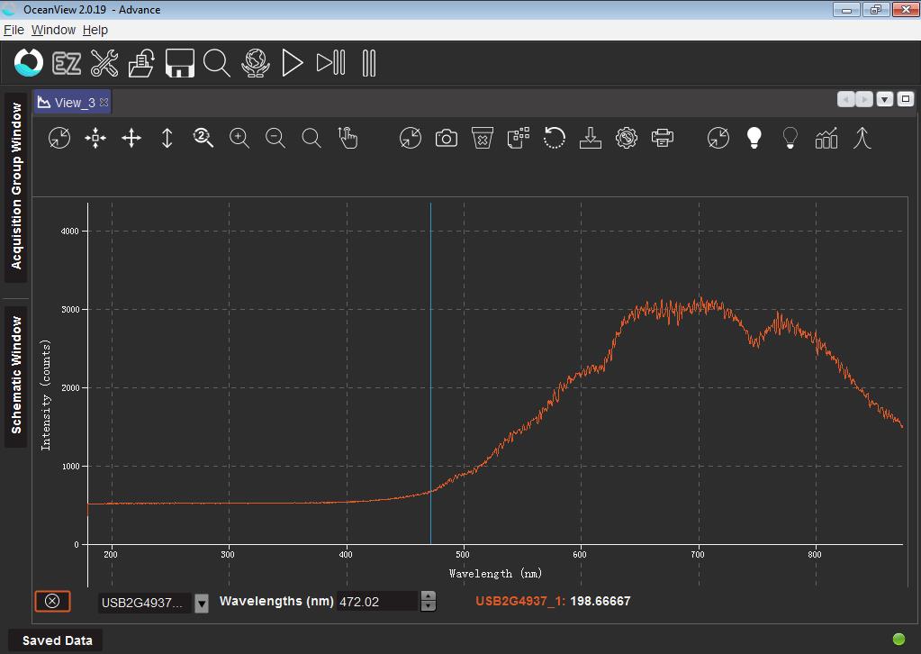 Ocean Optics USB2000 Spectrometer USB-ISS-UV/VIS Lamp and Software