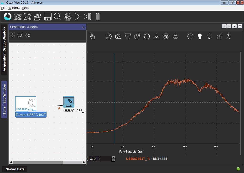 Ocean Optics USB2000 Spectrometer USB-ISS-UV/VIS Lamp and Software