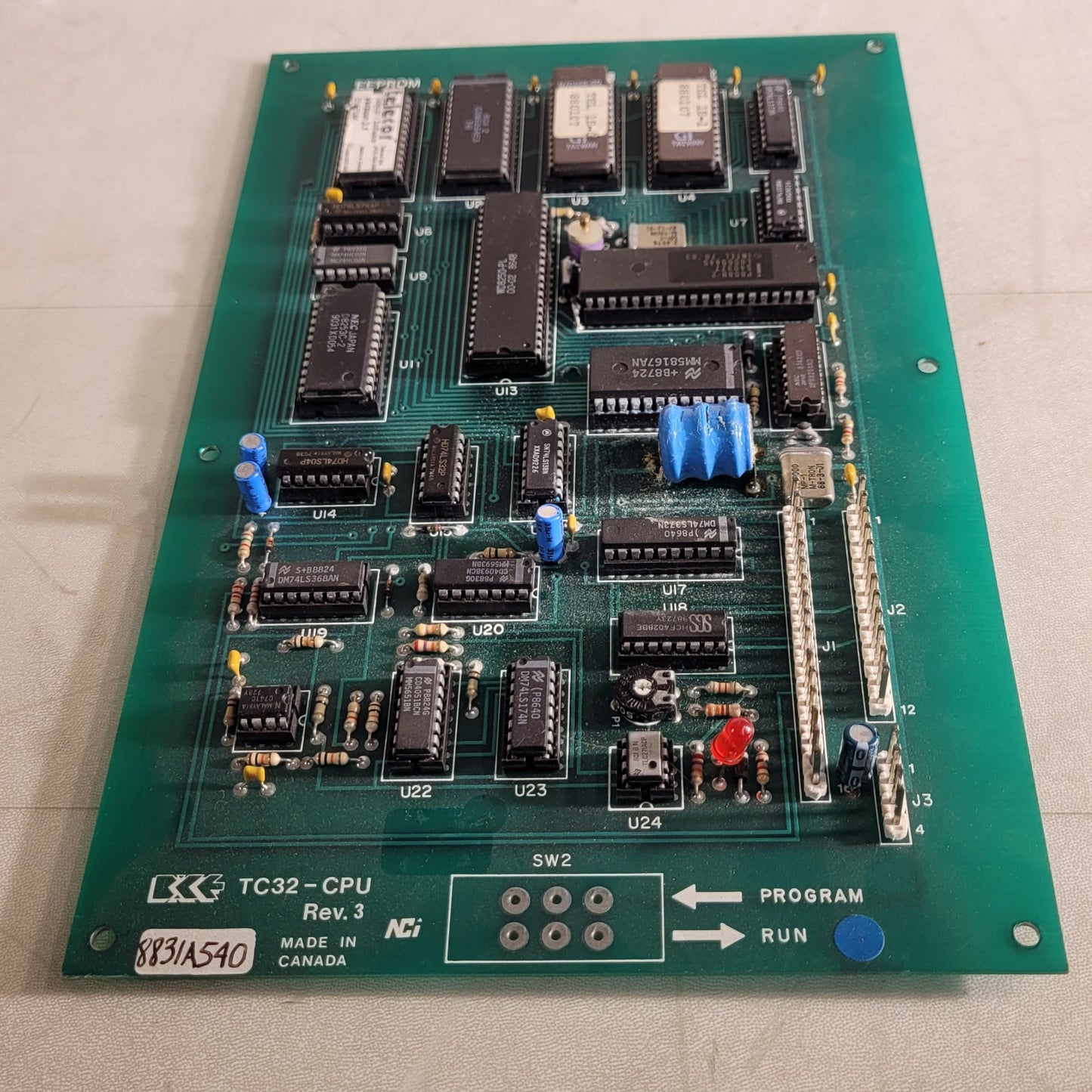 BCE Barrie Telecor TC32-CPU Rev 3 Circuit Board PCB Control Computer