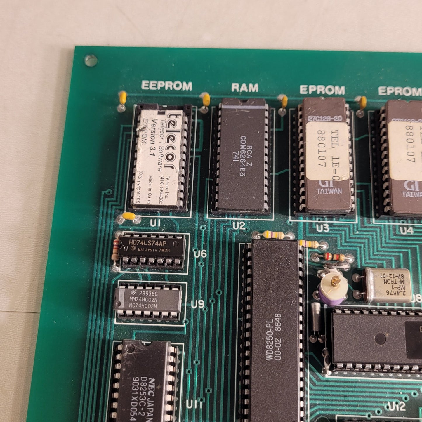 BCE Barrie Telecor TC32-CPU Rev 3 Circuit Board PCB Control Computer