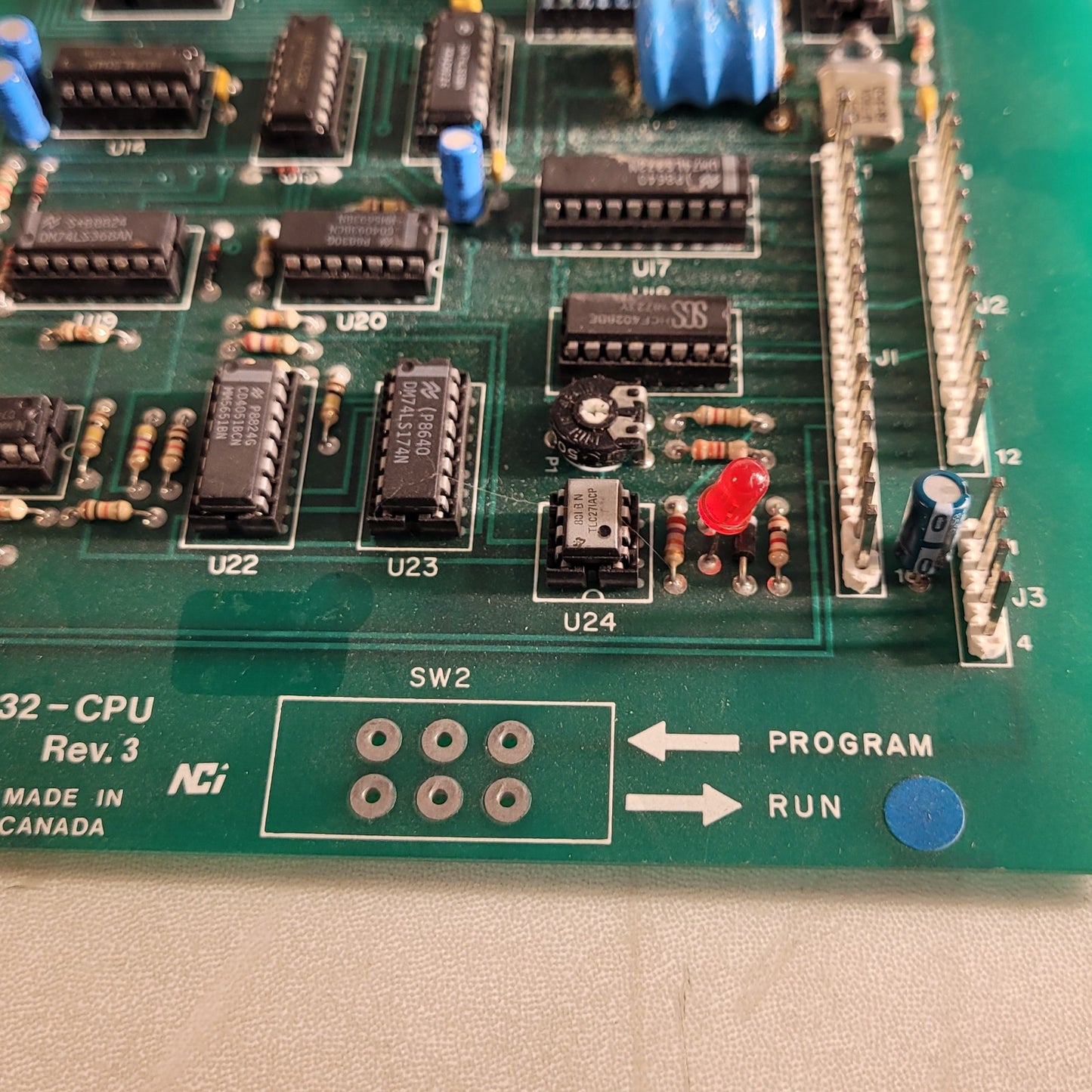 BCE Barrie Telecor TC32-CPU Rev 3 Circuit Board PCB Control Computer