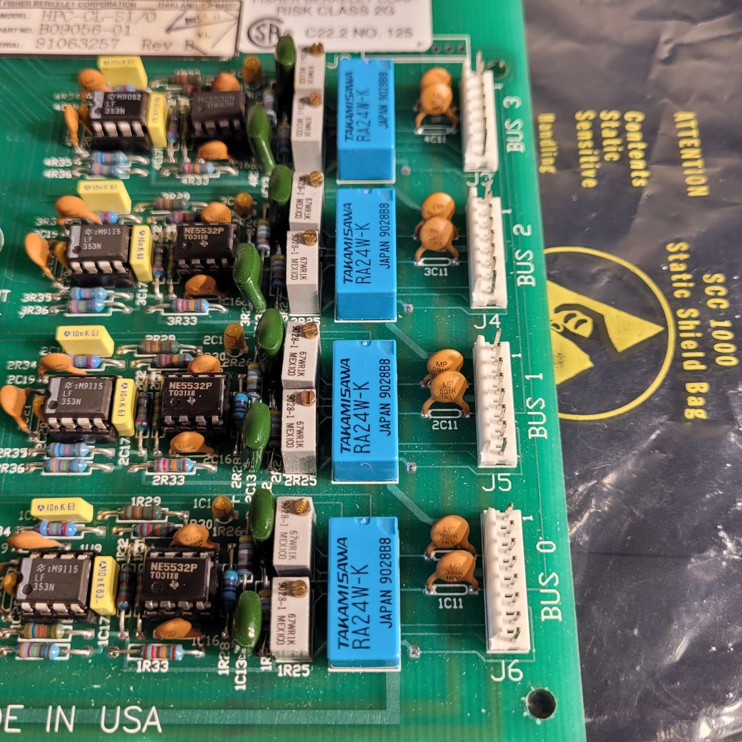 Fisher Berkeley HPC-CL-SI/O Circuit Board B09056-01 Control Computer Intercom