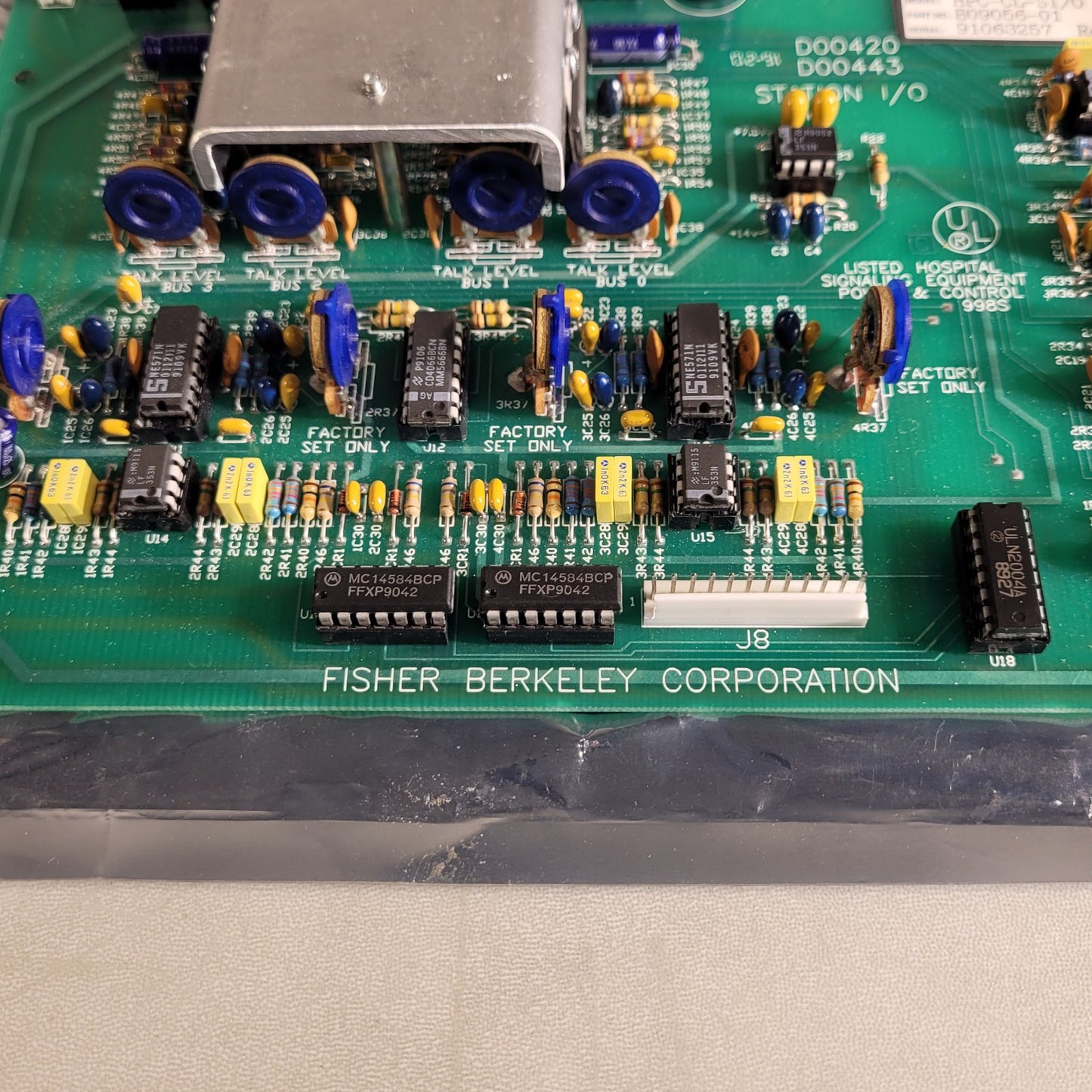 Fisher Berkeley HPC-CL-SI/O Circuit Board B09056-01 Control Computer Intercom