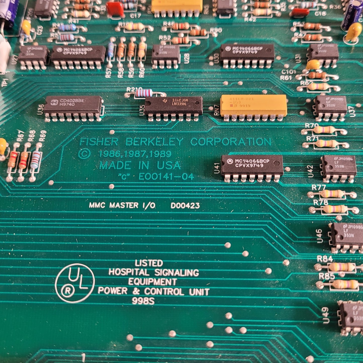 Fisher Berkeley MMC Master I/O PCA HPC-CL- MI/O Circuit Board PCB Control