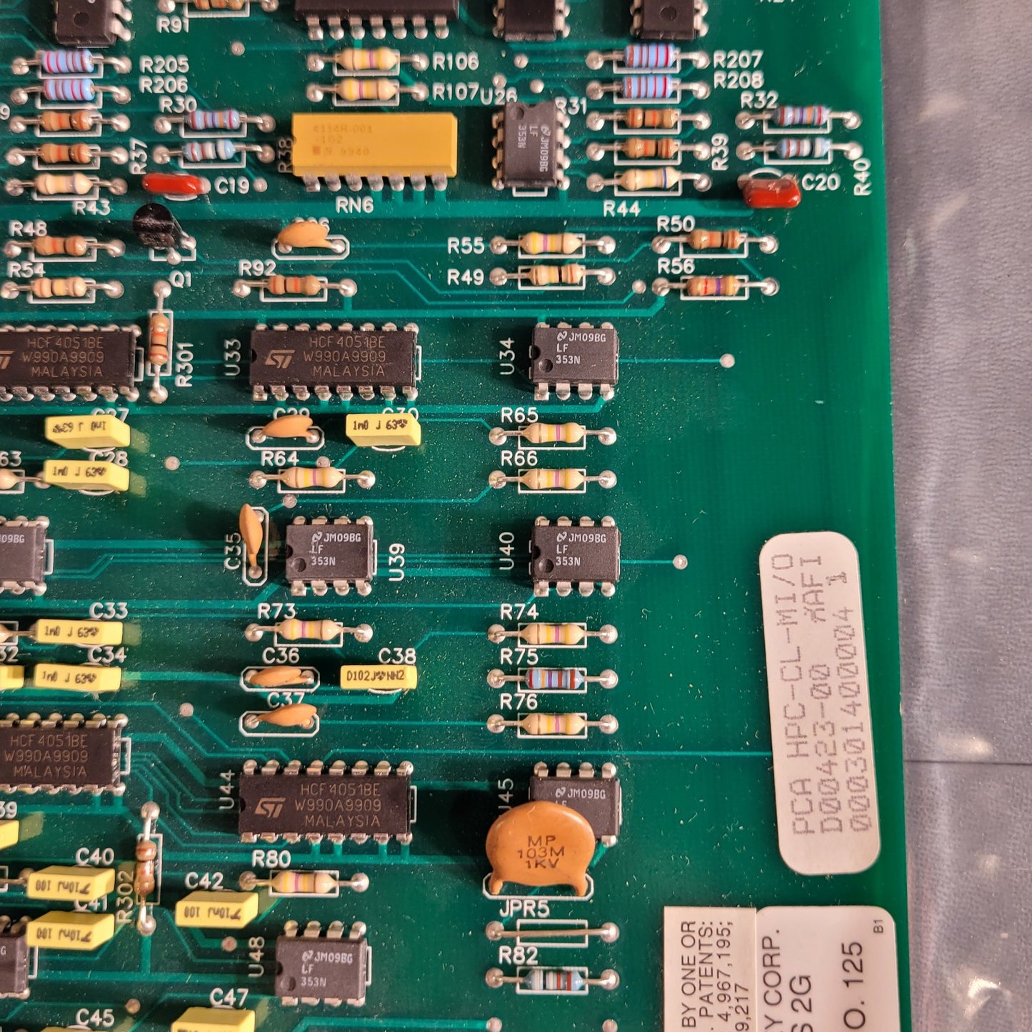 Fisher Berkeley MMC Master I/O PCA HPC-CL- MI/O Circuit Board PCB Control