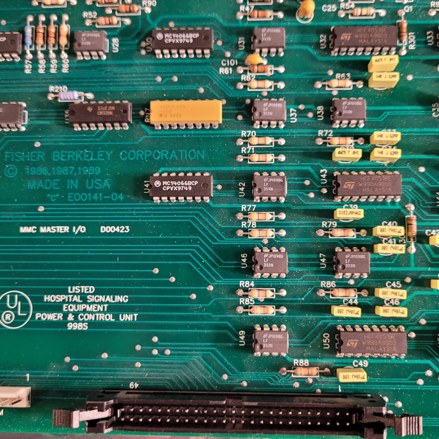 Fisher Berkeley MMC Master I/O PCA HPC-CL- MI/O Circuit Board PCB Control