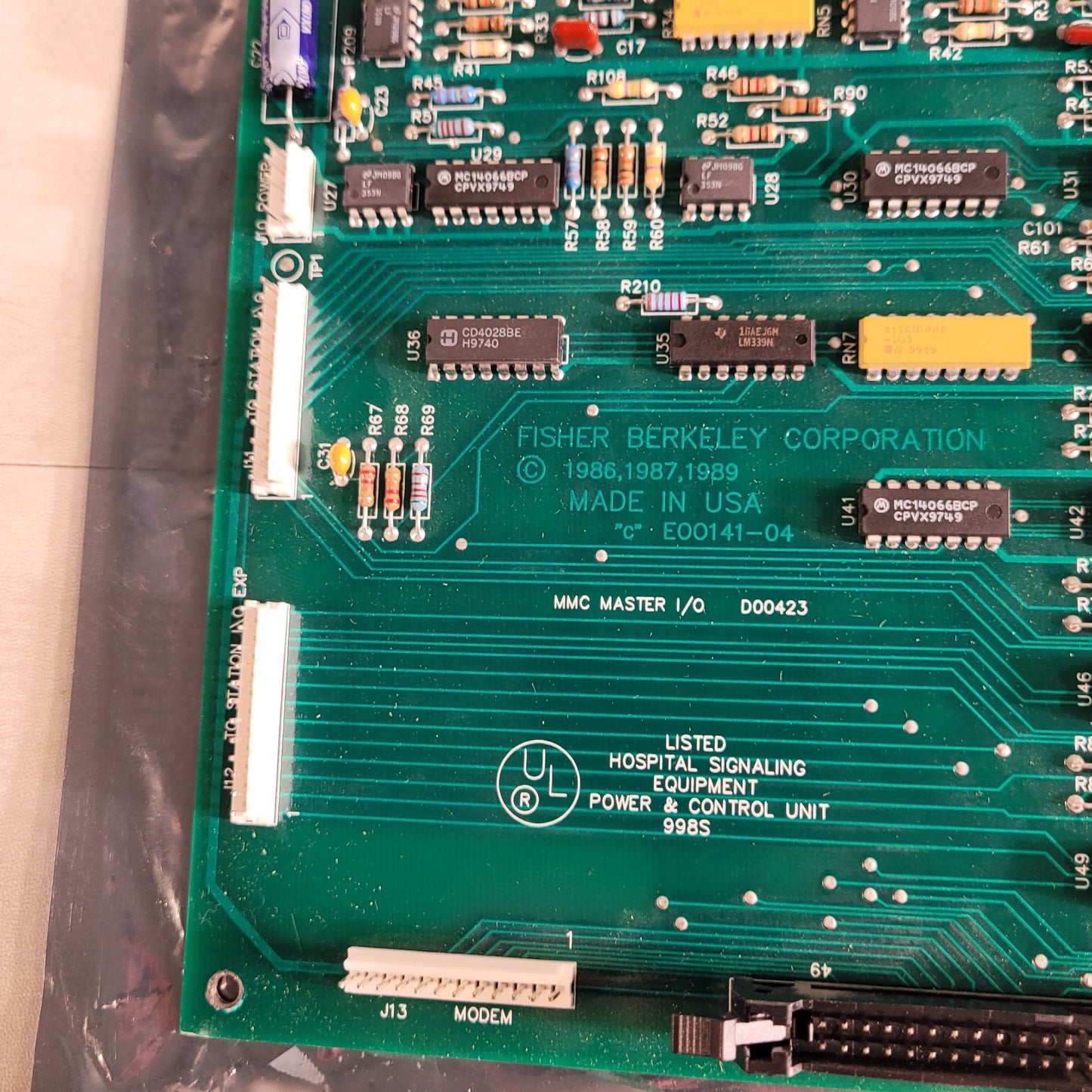 Fisher Berkeley MMC Master I/O PCA HPC-CL- MI/O Circuit Board PCB Control