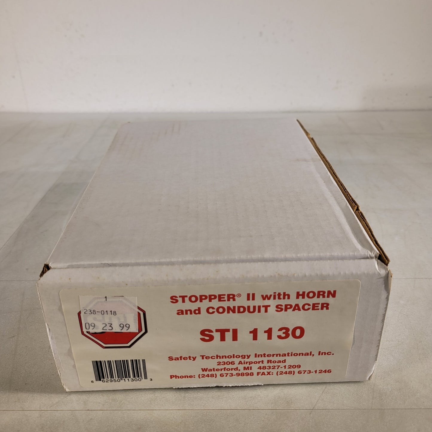 STI 1130 Fire Alarm Protective Cover Stopper II With Horn and Conduit Spacer