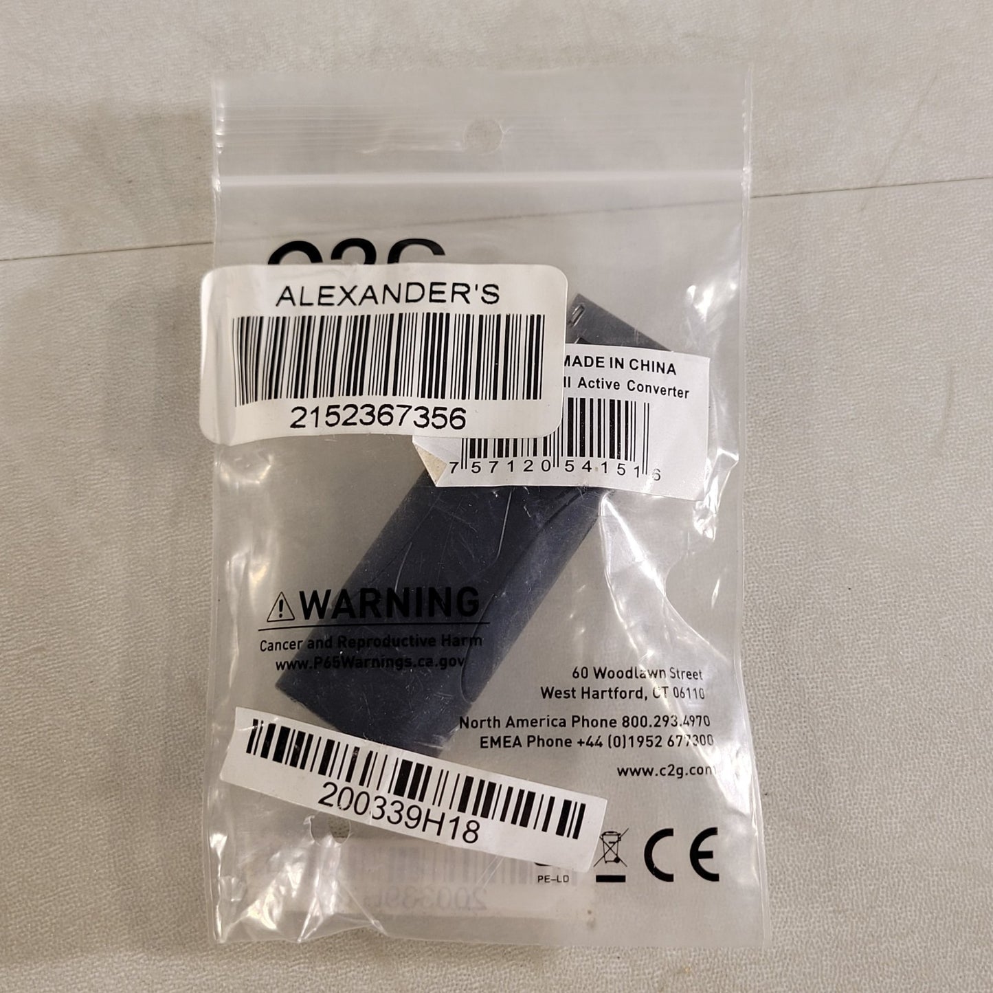 C2G 54151 Display Port to HDMI Active To Passive Converter Adapter 2.6" Pen