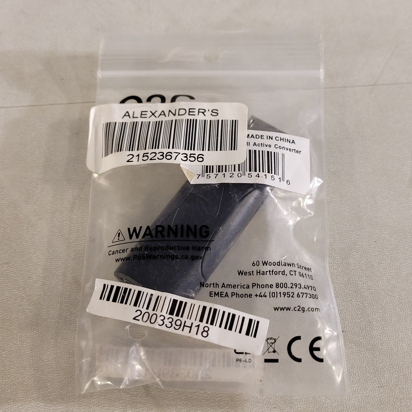 C2G 54151 Display Port to HDMI Active To Passive Converter Adapter 2.6" Pen