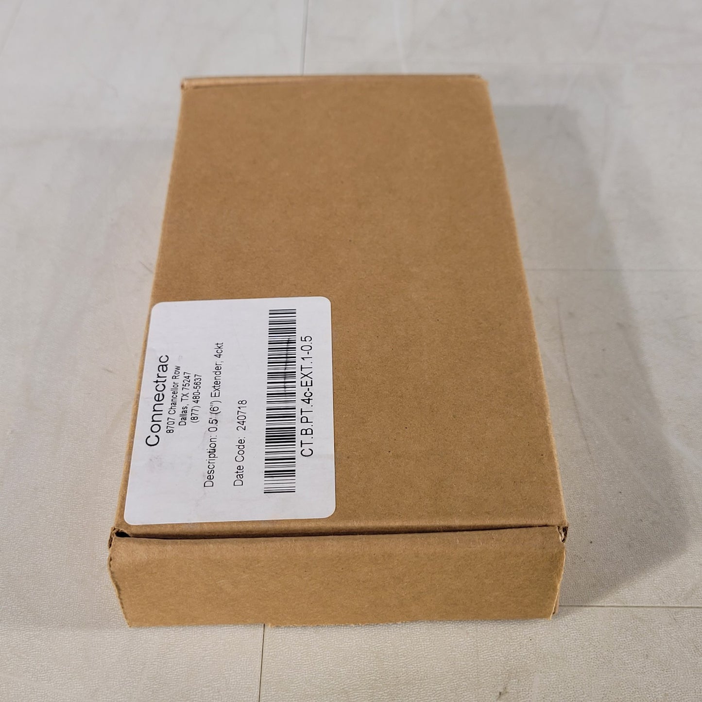 Connectrac CT.B.PT.4c-EXT.1-0.5 6" Raceway Powertrac Extender 4ckt 120VAC 20A