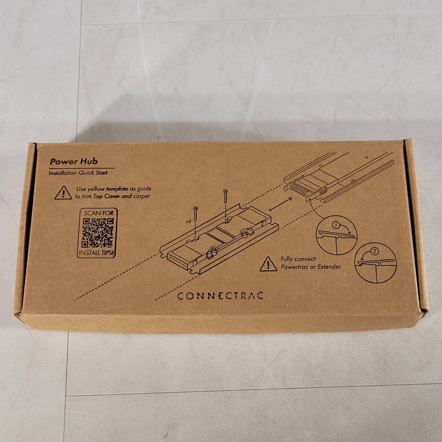Connectrac CT.B.PH.4c.1 Raceway Power Hub Device Connection Point and Coupler