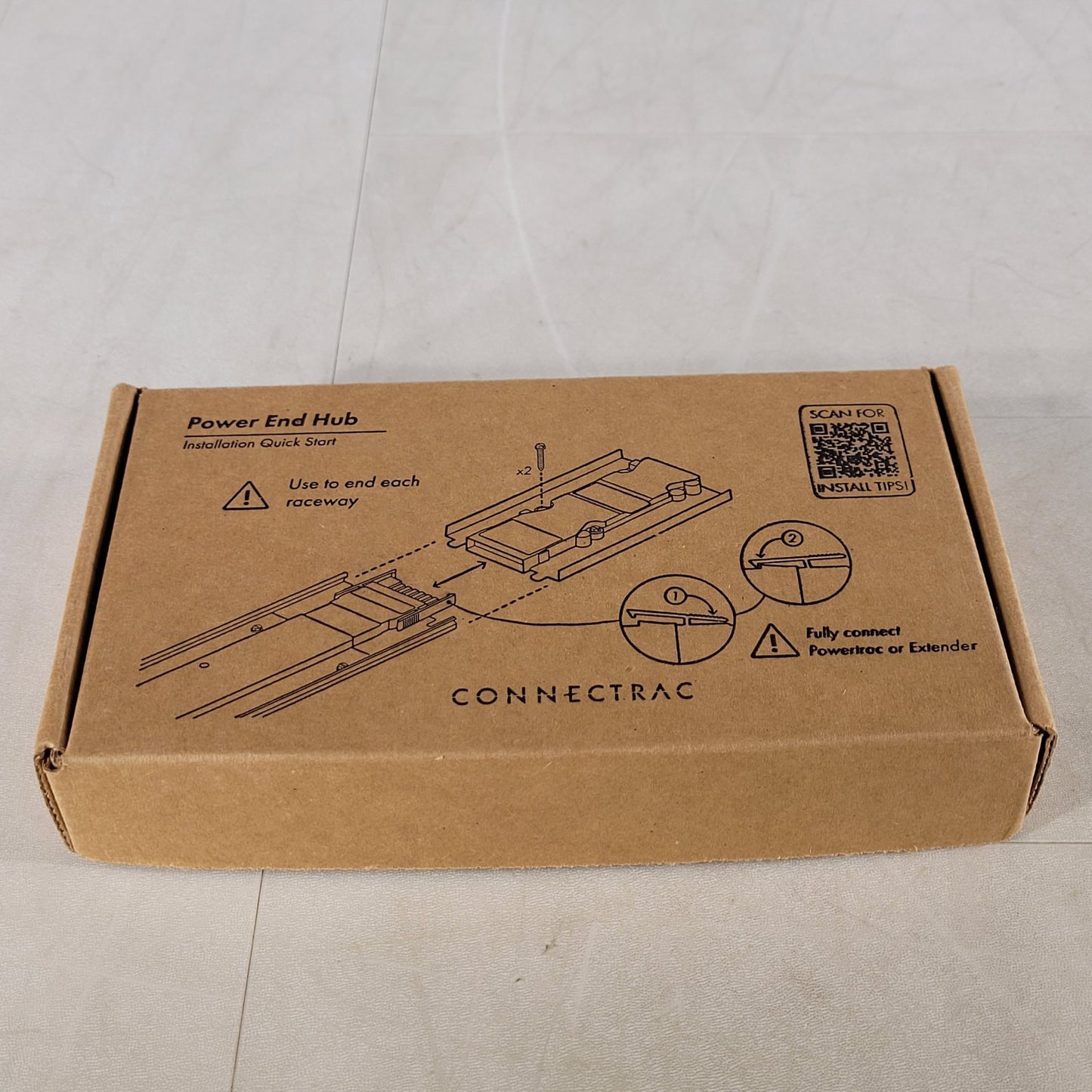Connectrac CT.B.PHE.4c.1 Raceway Power End Hub Use To End Each Raceway