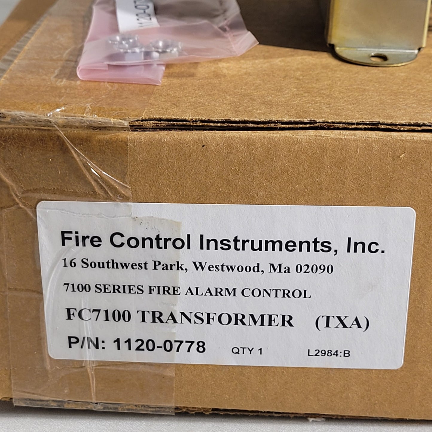 FCI 7100 Transformer TXA Fire Alarm Control Panel Power Supply 1120-0778 Rev A