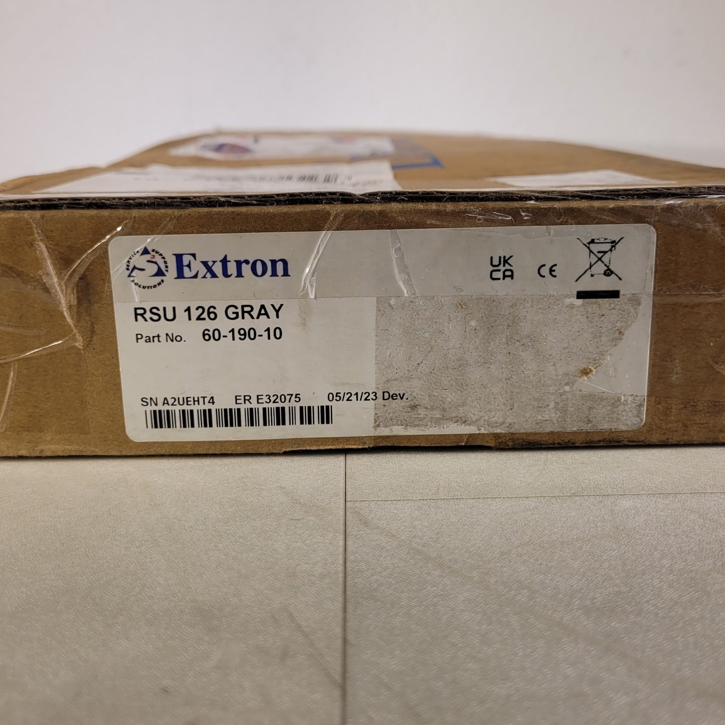 Extron 60-190-10 RSU 126 Universal Rack Shelf Kit for 6" Deep Products Gray