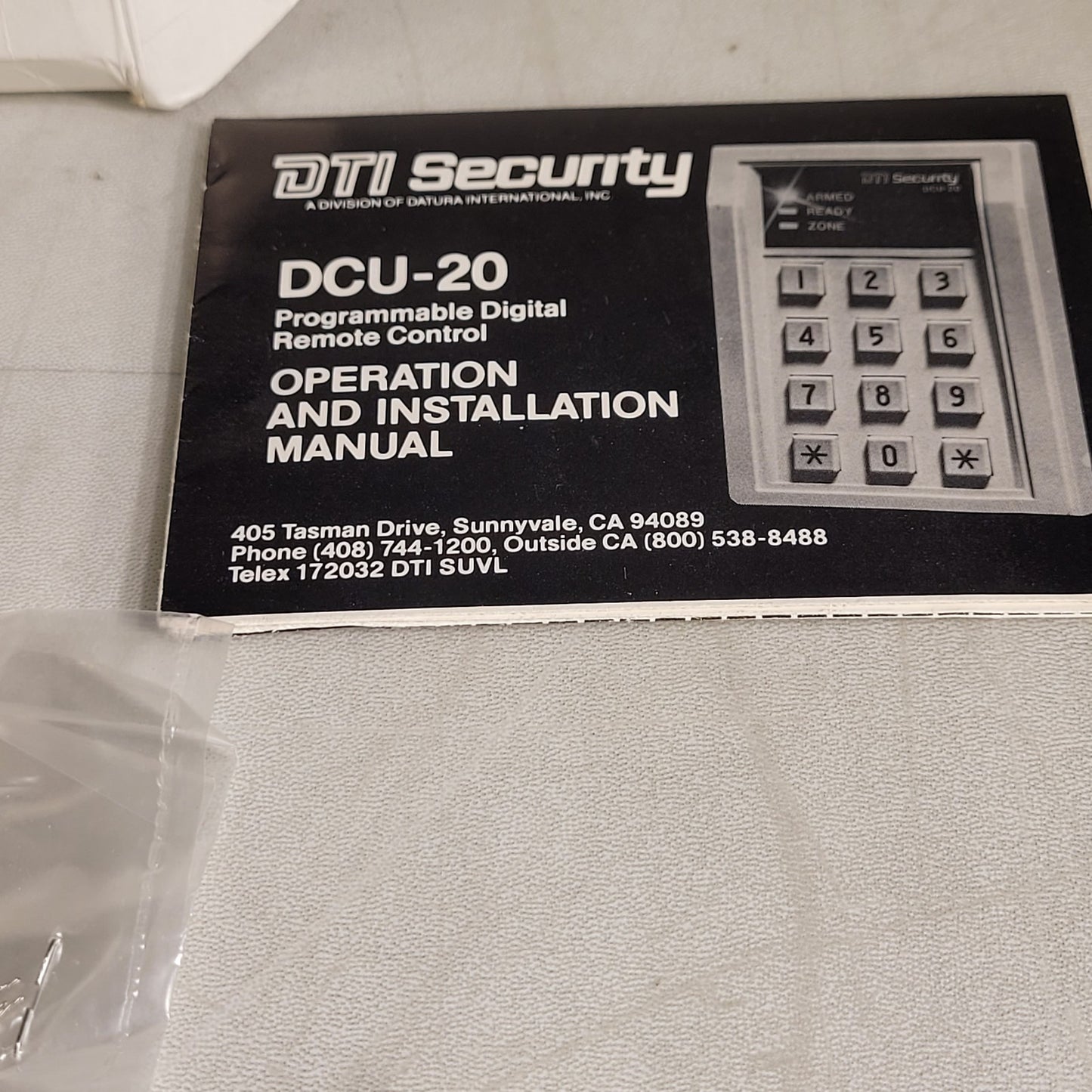 DTI Security DCU-20 Programmable Digial Remote Control Key Pad