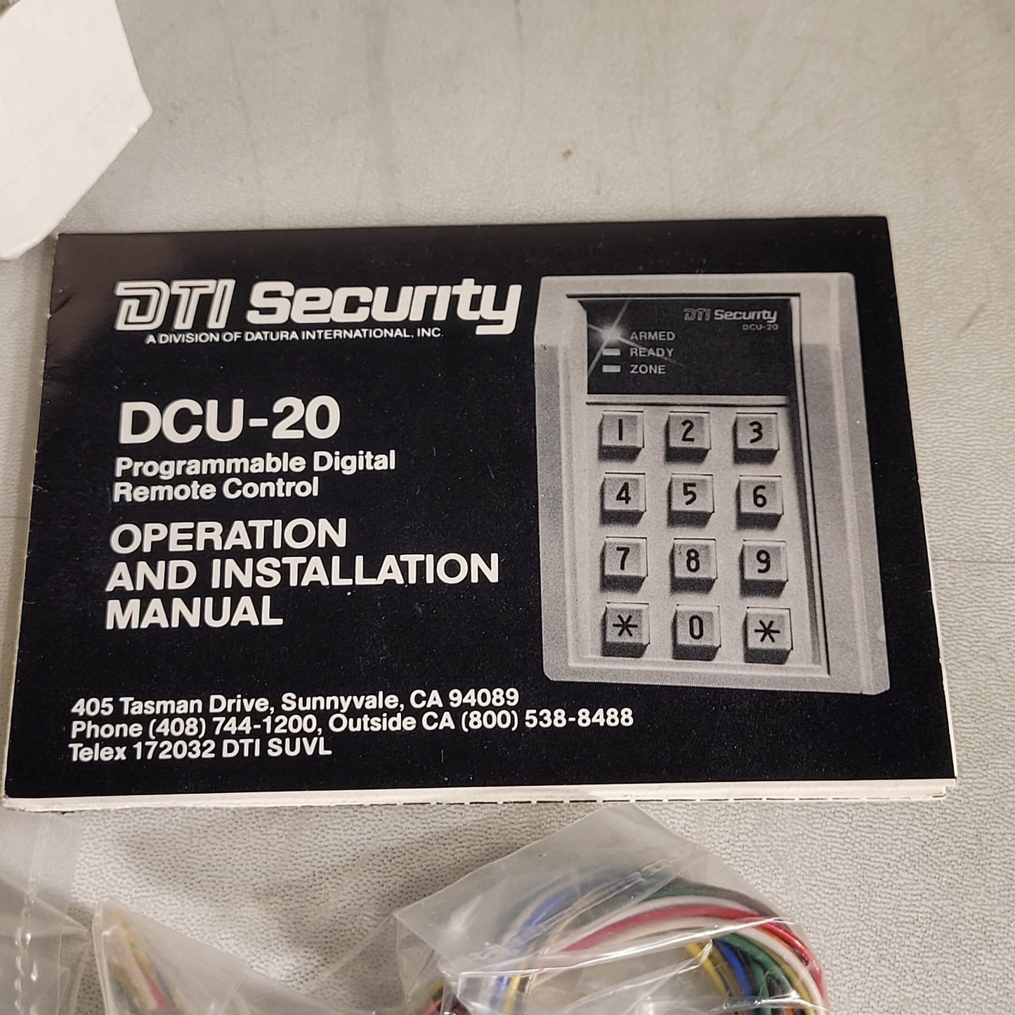 DTI Security DCU-20 Programmable Digial Remote Control Key Pad
