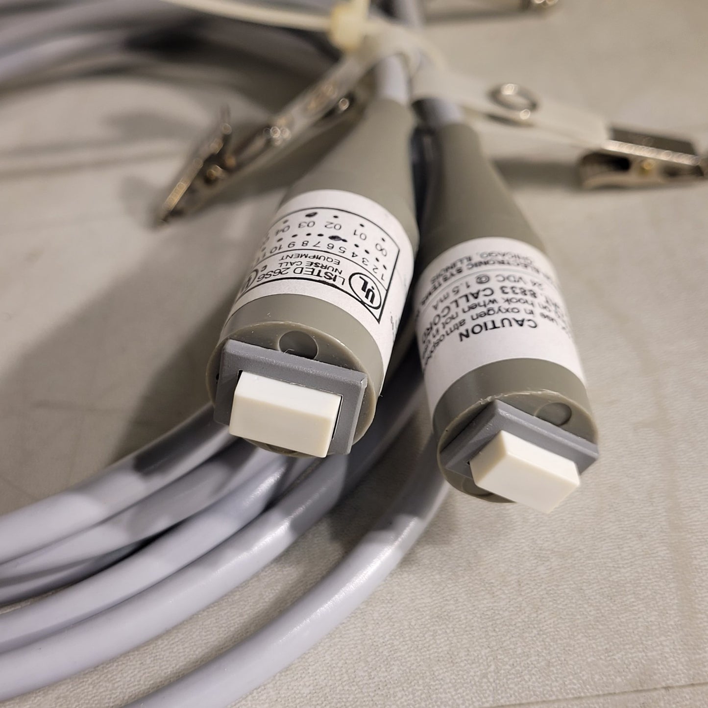 Pack Of 2 Jeron Call Cord Puch Button w/ Clip 1/4" Plug 10' Cable