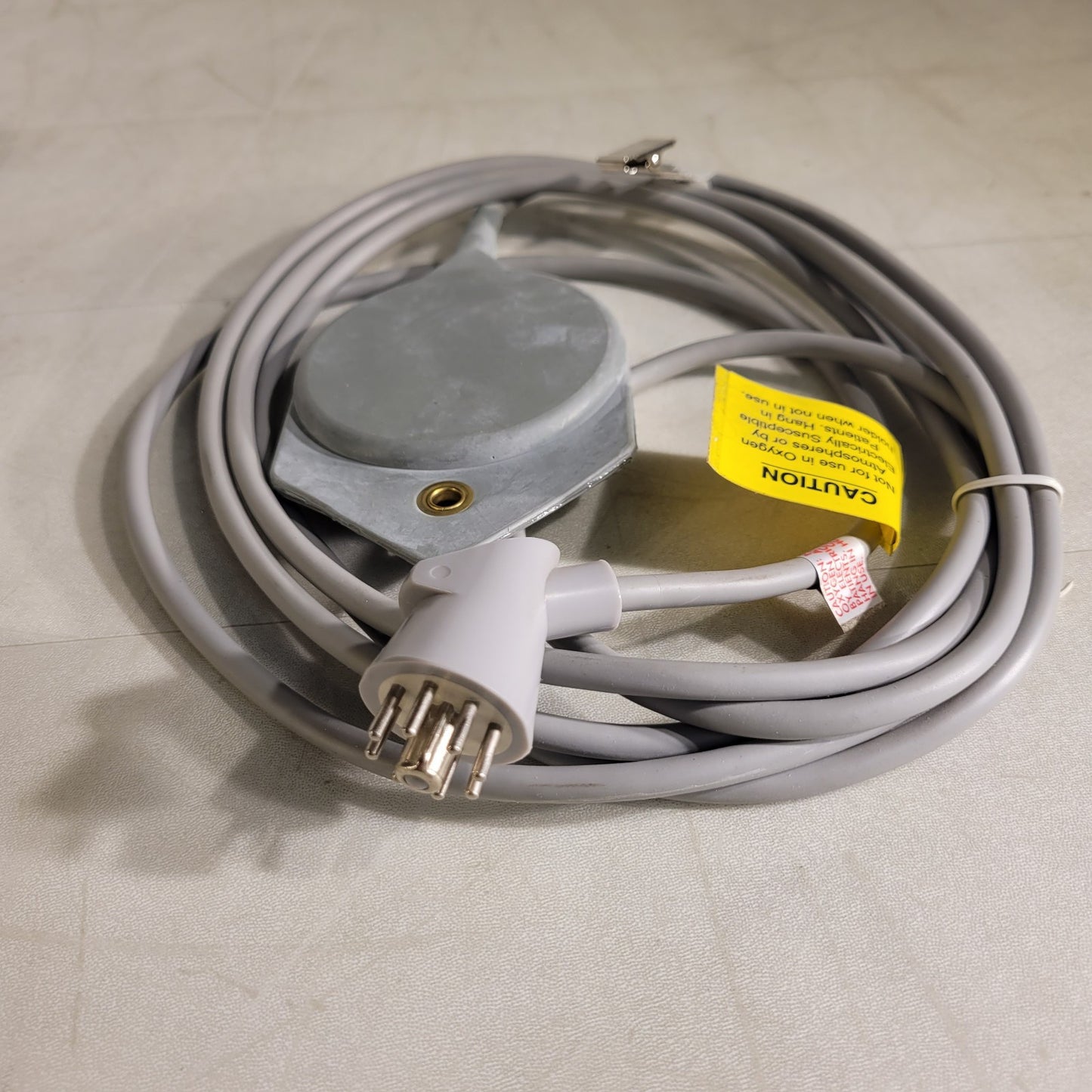Fisher Berkeley Call Cord 10' Cord 8-Pin Tube Socket Plug with Clip Gray