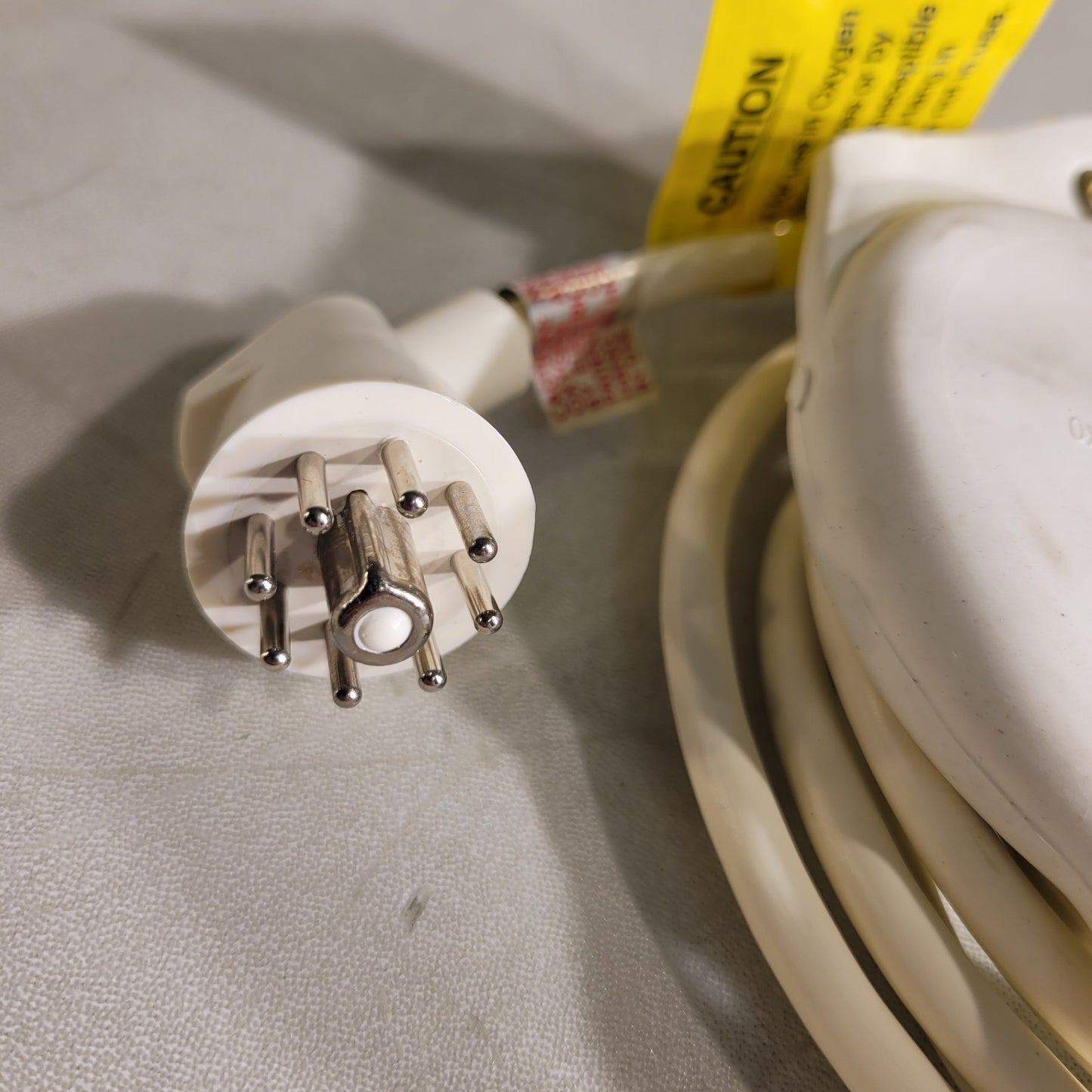 Fisher Berkeley Call Cord 10-Foot Cord 8-Pin Tube Socket Plug with Clip White