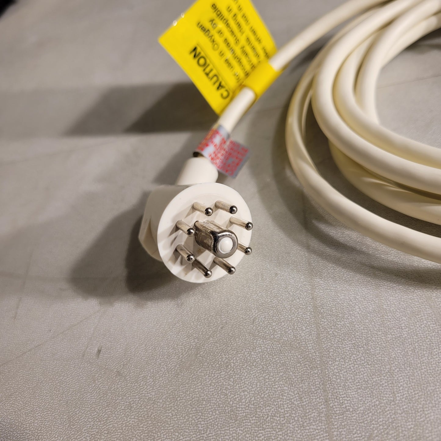 Fisher Berkeley Call Cord 10-Foot Cord 8-Pin Tube Socket Plug with Clip White