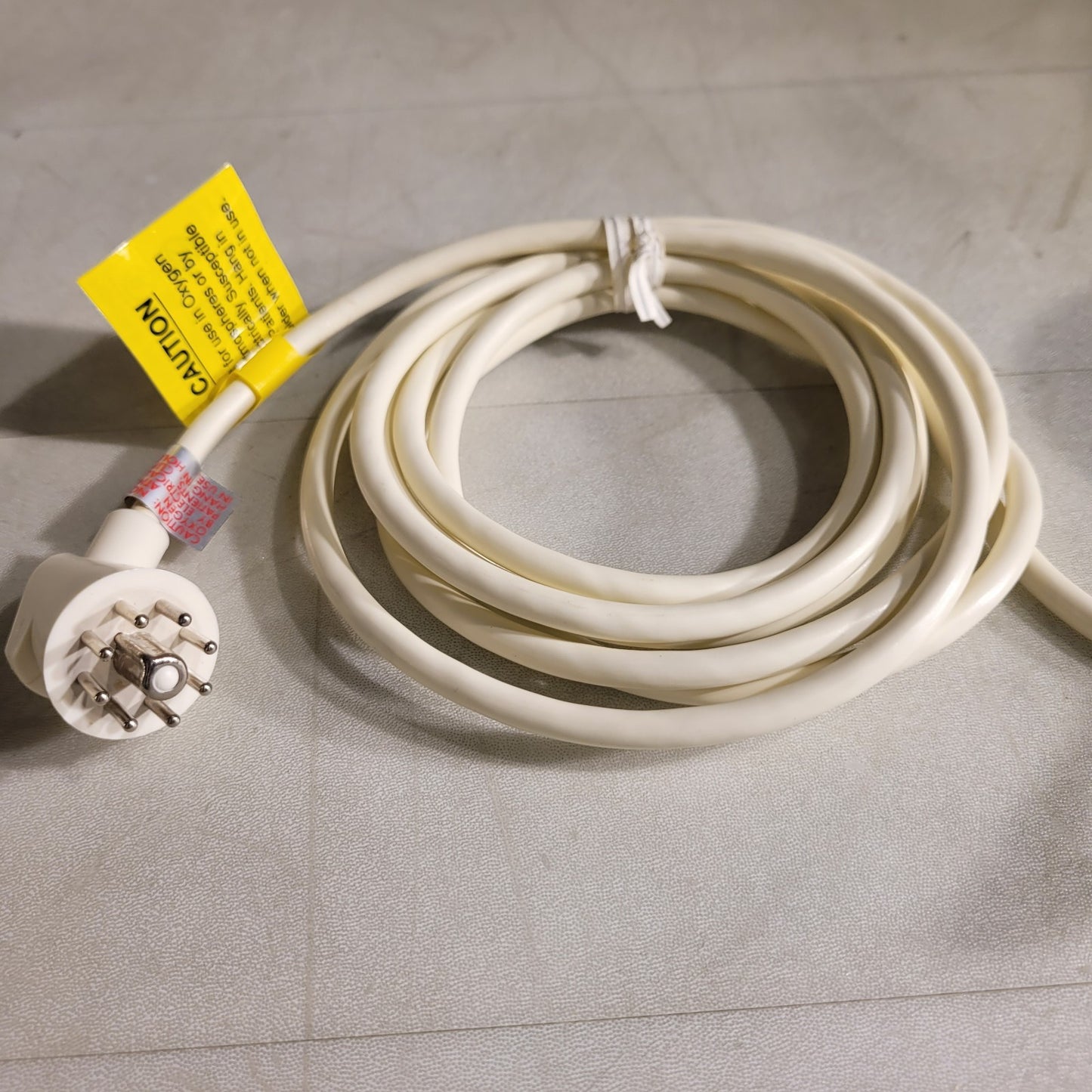 Fisher Berkeley Call Cord 10-Foot Cord 8-Pin Tube Socket Plug with Clip White