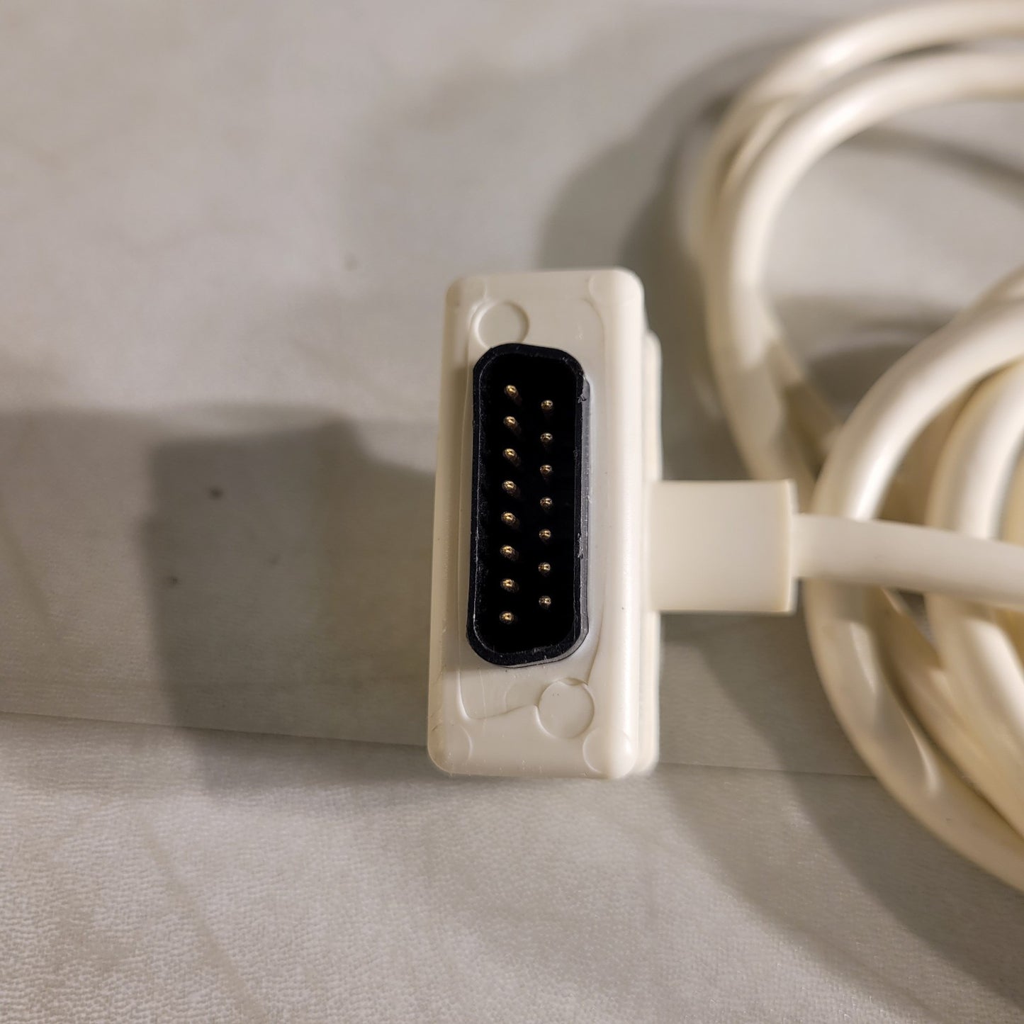 Fisher Berkeley Nurse Call Cord 10-Foot Cord DA-15 Plug with Clip White