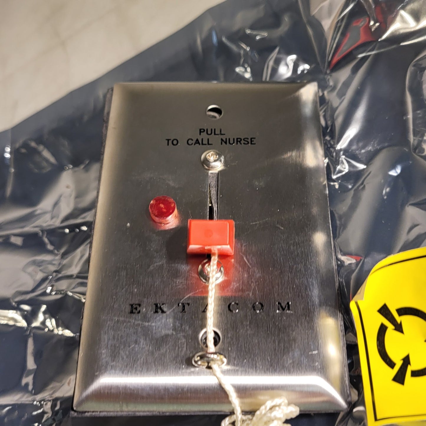 Ektacom Pull To Call Nurse Switch Stainless Steel Plate