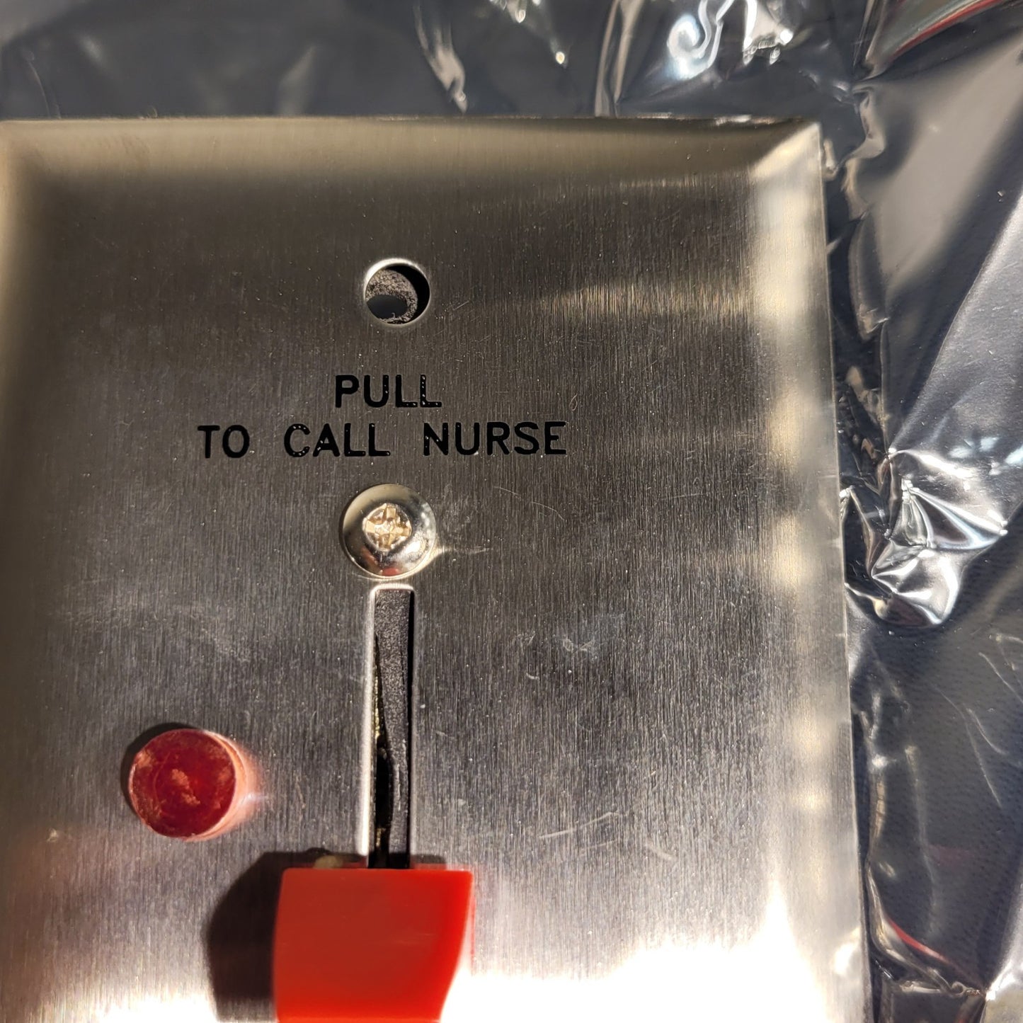 Ektacom Pull To Call Nurse Switch Stainless Steel Plate