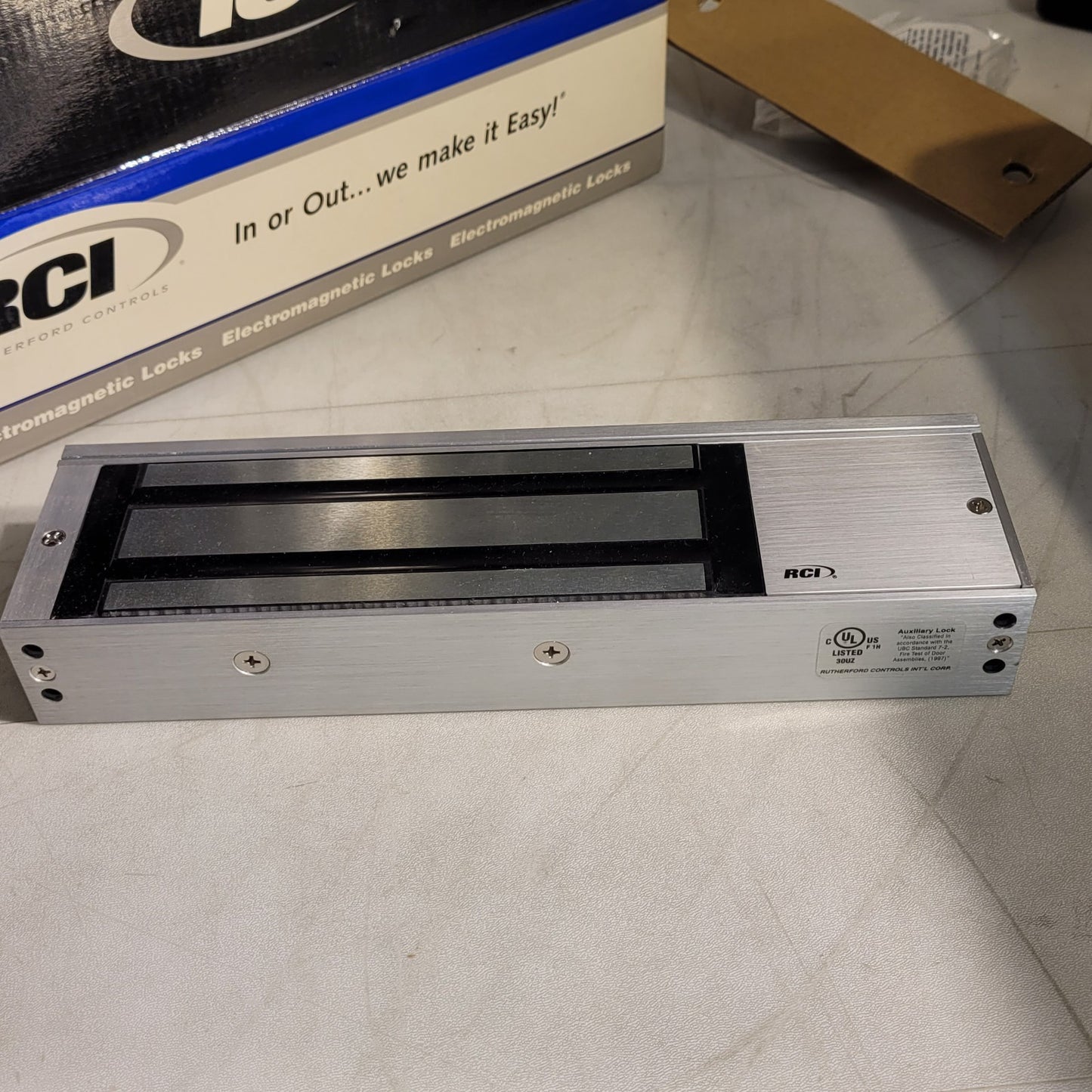 RCI 8310 X 28 MultiMag Electromagnetic Lock Single Outswing Surface Mount