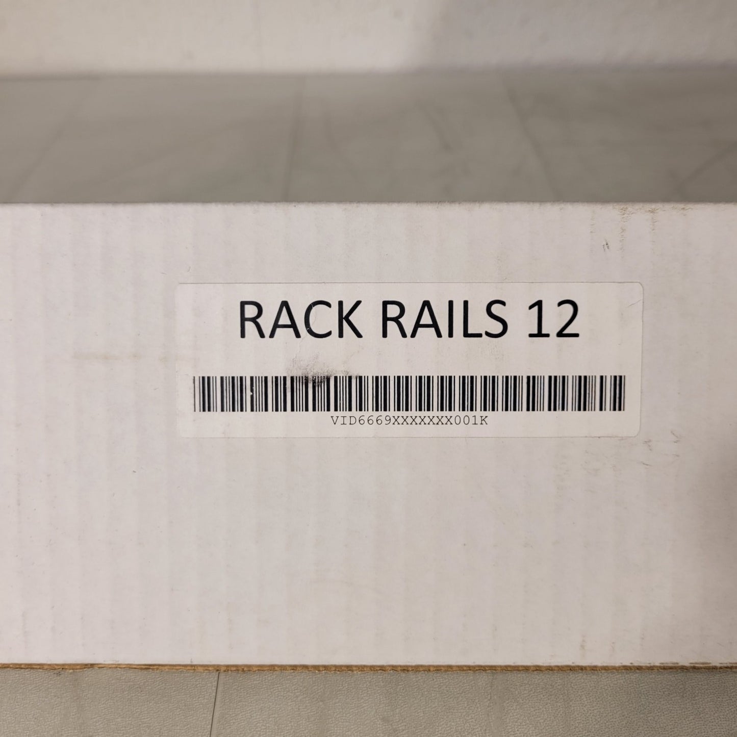 Standard RR12 Set Of RU12 Threaded Rack Rails 1-3/4" Spacing Per Rack Unit