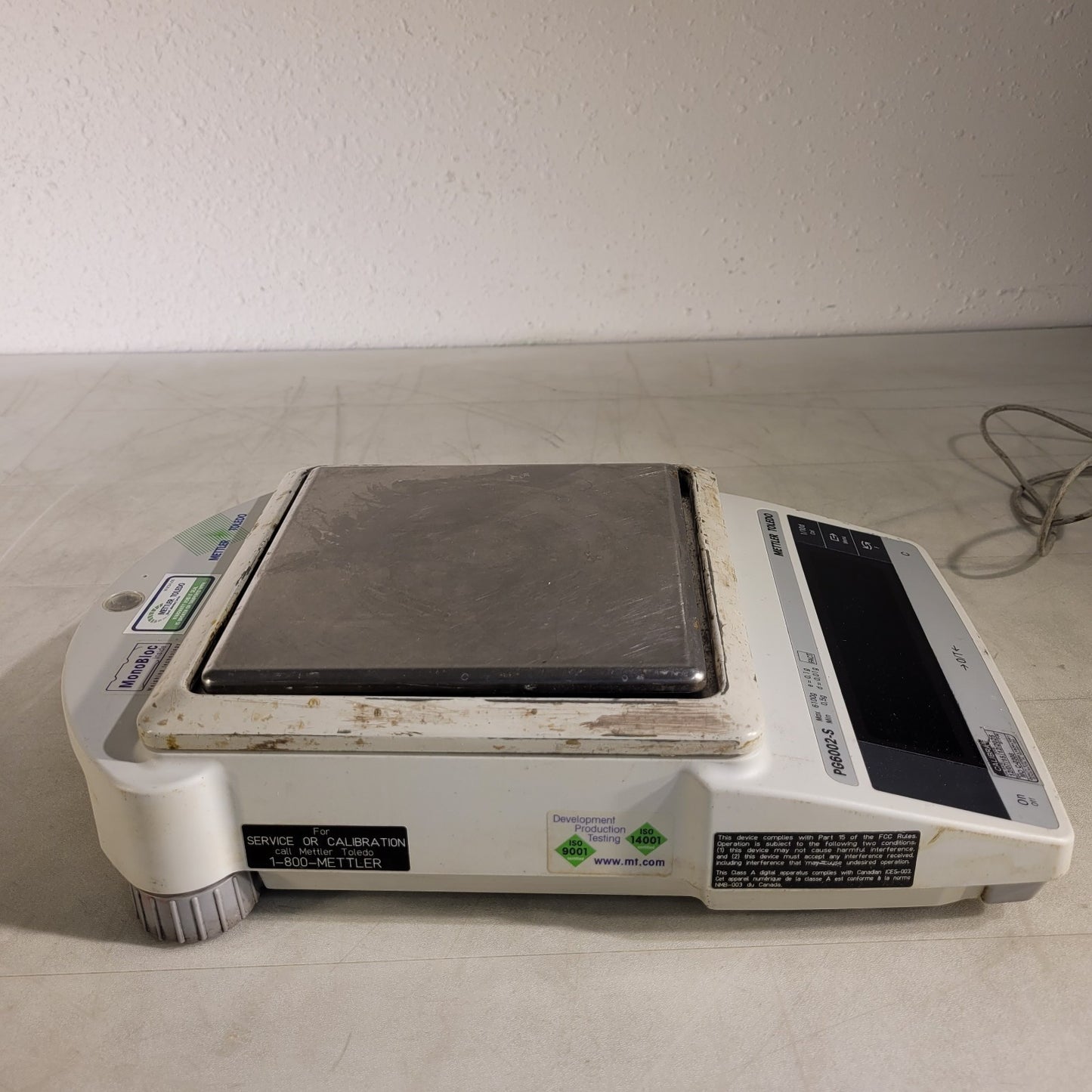 Mettler Toledo PG6002-S Balance Scale 6100g Max With Power Supply Tested Works