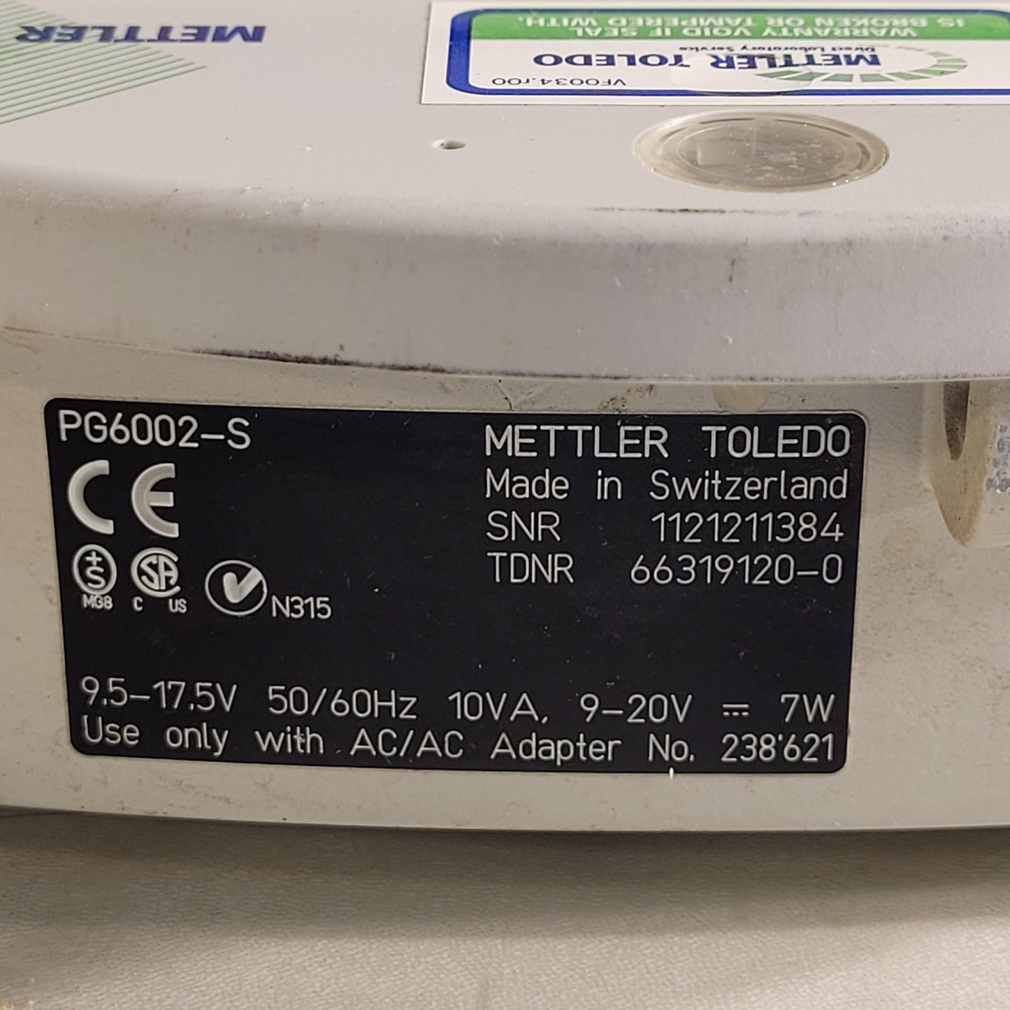 Mettler Toledo PG6002-S Balance Scale 6100g Max With Power Supply Tested Works