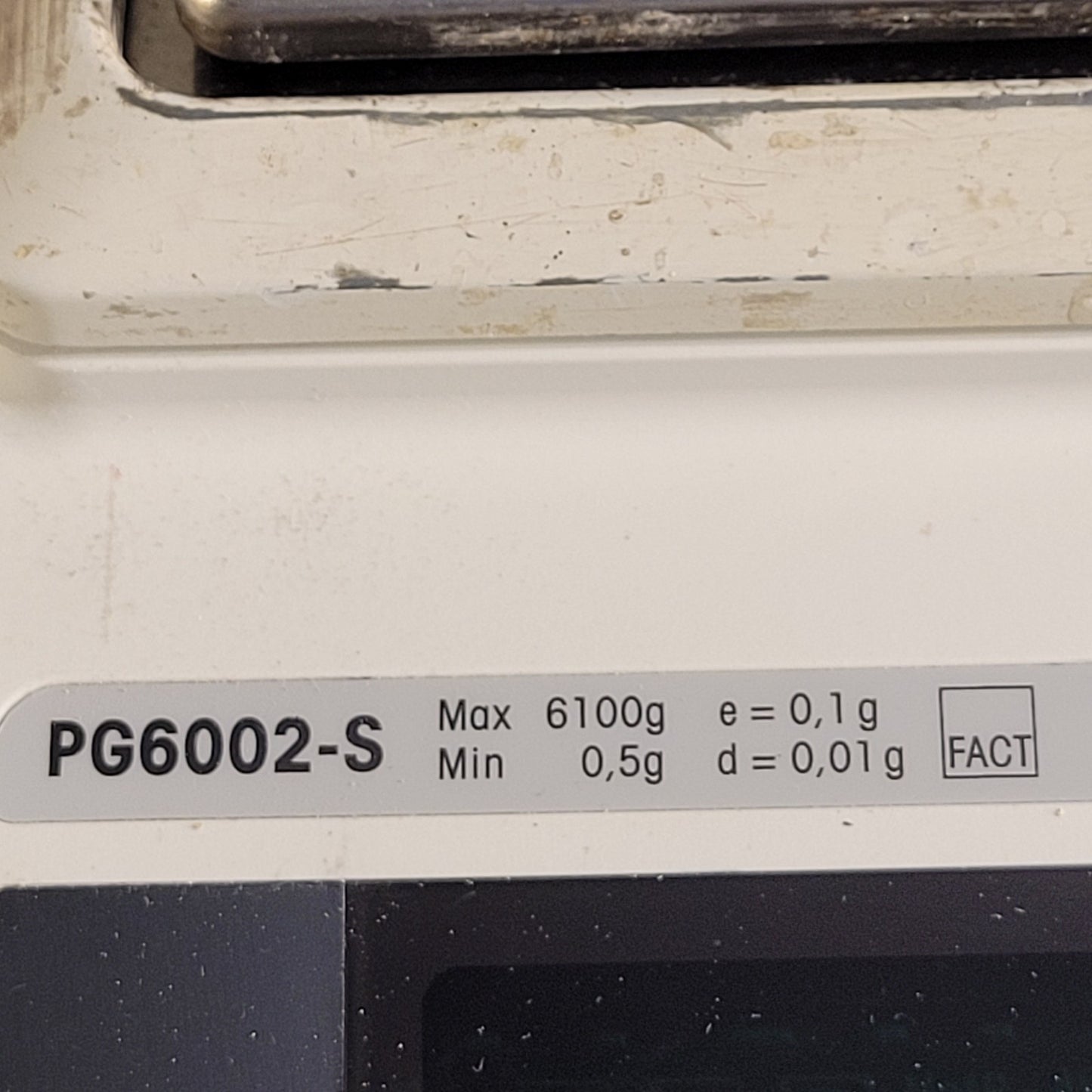 Mettler Toledo PG6002-S Balance Scale 6100g Max With Power Supply Tested Works