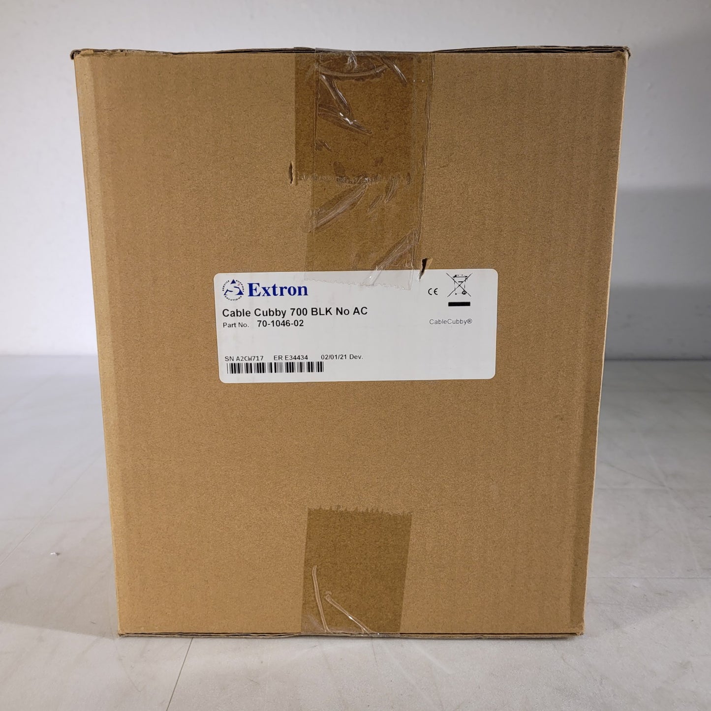 Extron 70-1046-02 Cable Cubby 700 Blk No AC for One AC AC 100 Series or AC+US