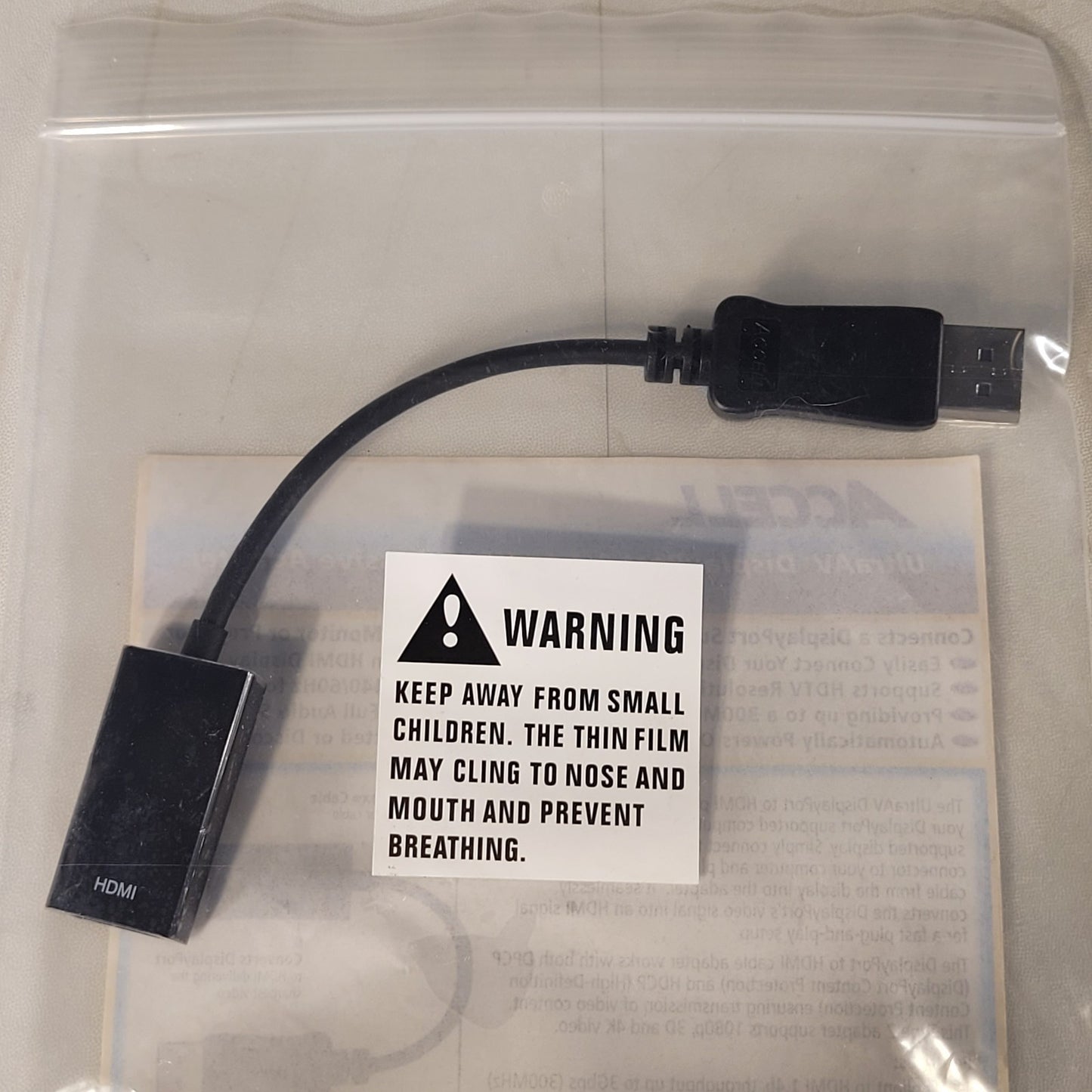 Accell B086B-004B Accell UltraAV DisplayPort 1.1 to HDMI 1.4 Passive Adapter