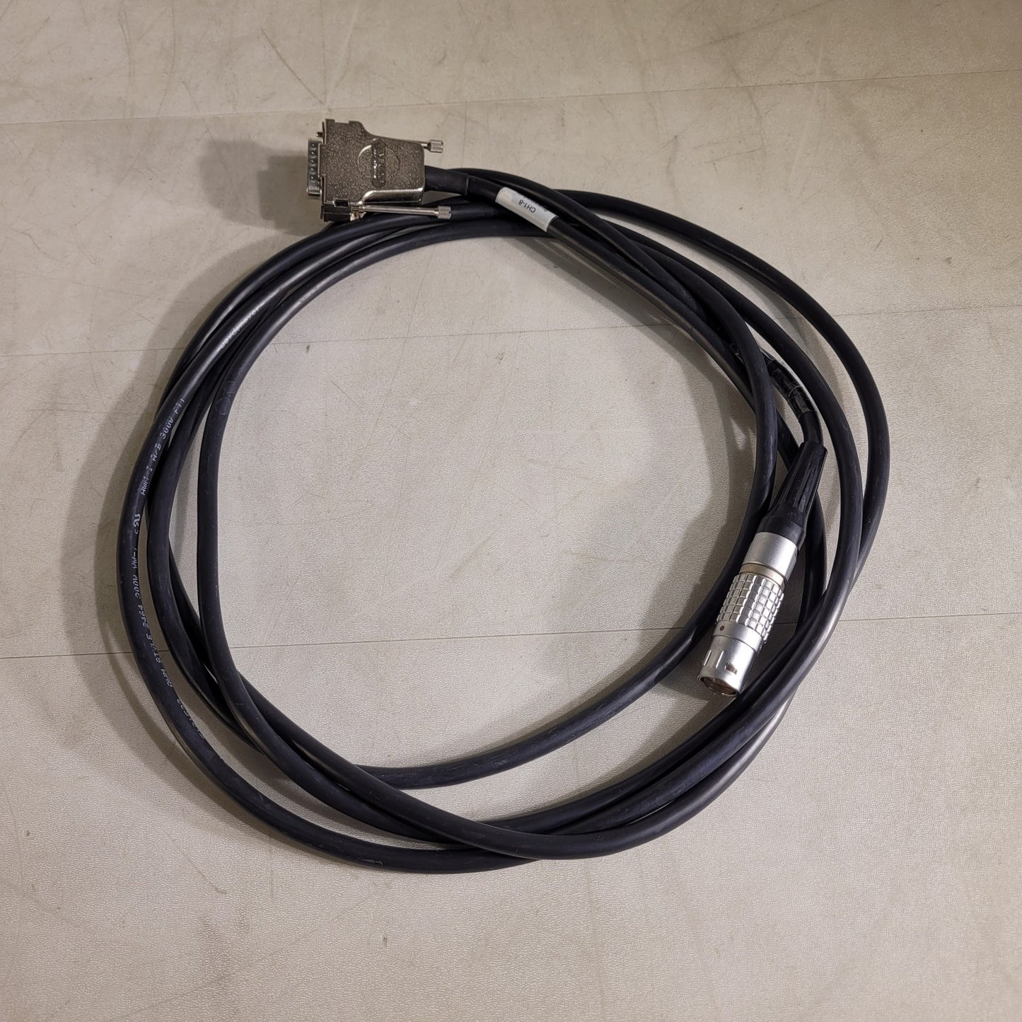 Lemo FGJ.3B 30 Pin to DB15 Cable Adapter 10ft Length FMK 2G Connector