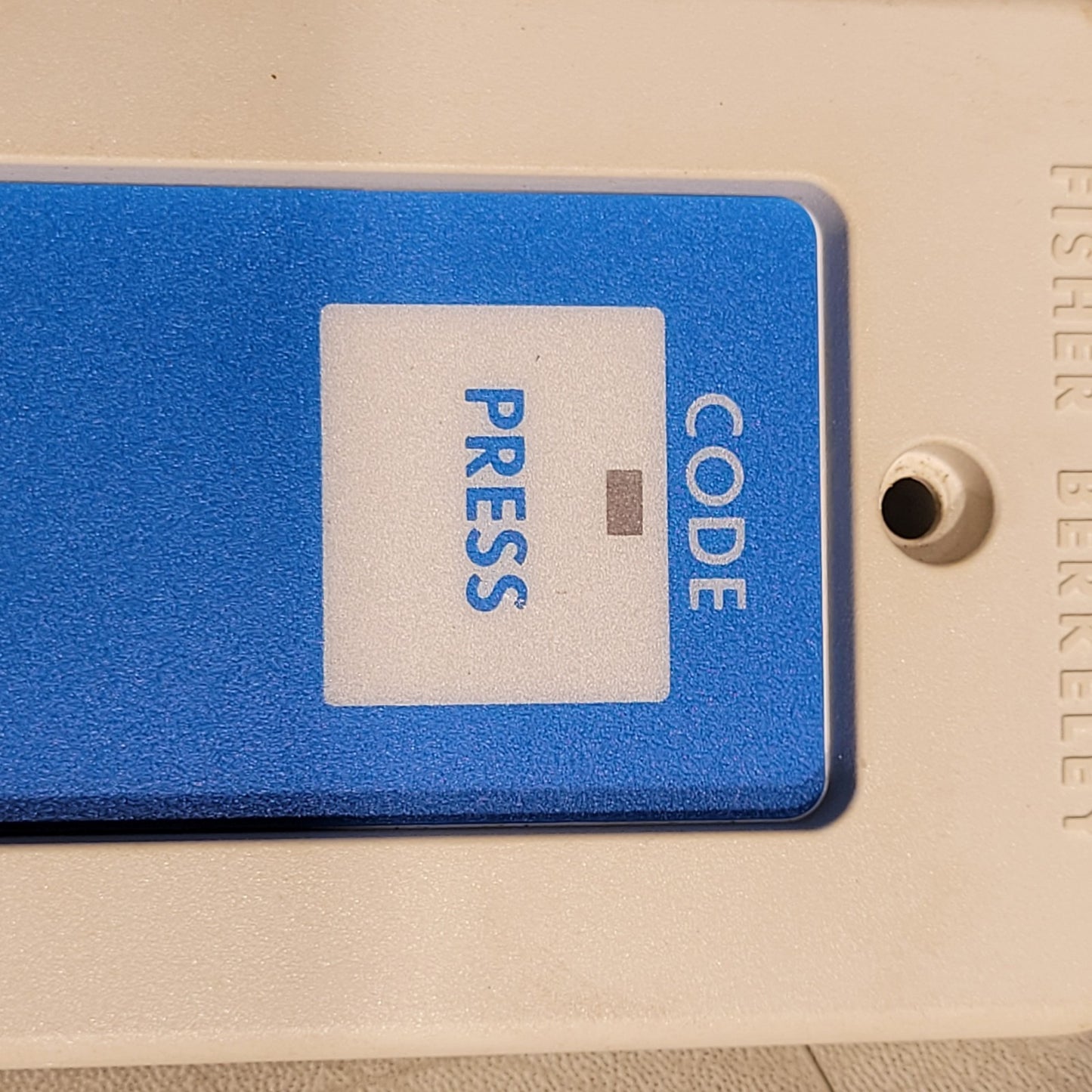 Fisher Berkeley HCB-21 Hospital Code Blue Press Signaling Button B09016-02 Rev C
