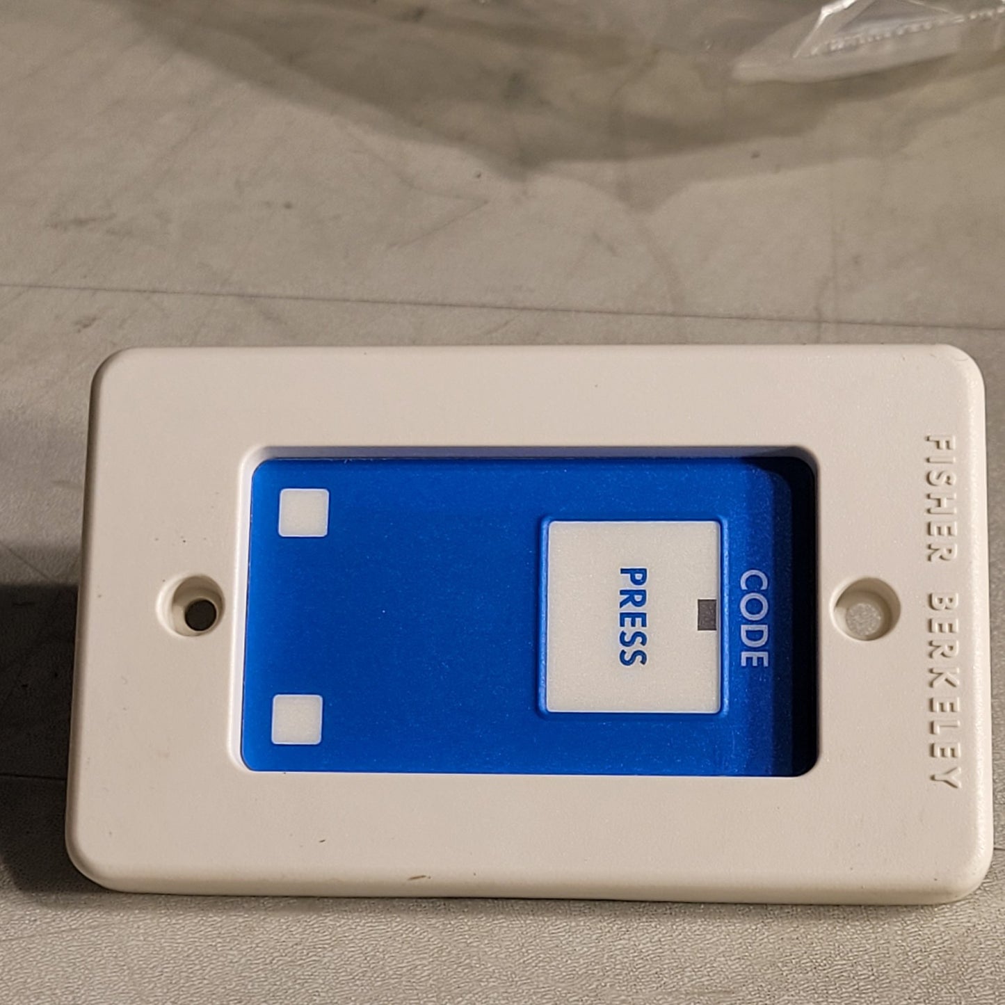 Fisher Berkeley HCB-21 Hospital Blue Code Press Signaling Button B09016-03 Rev D