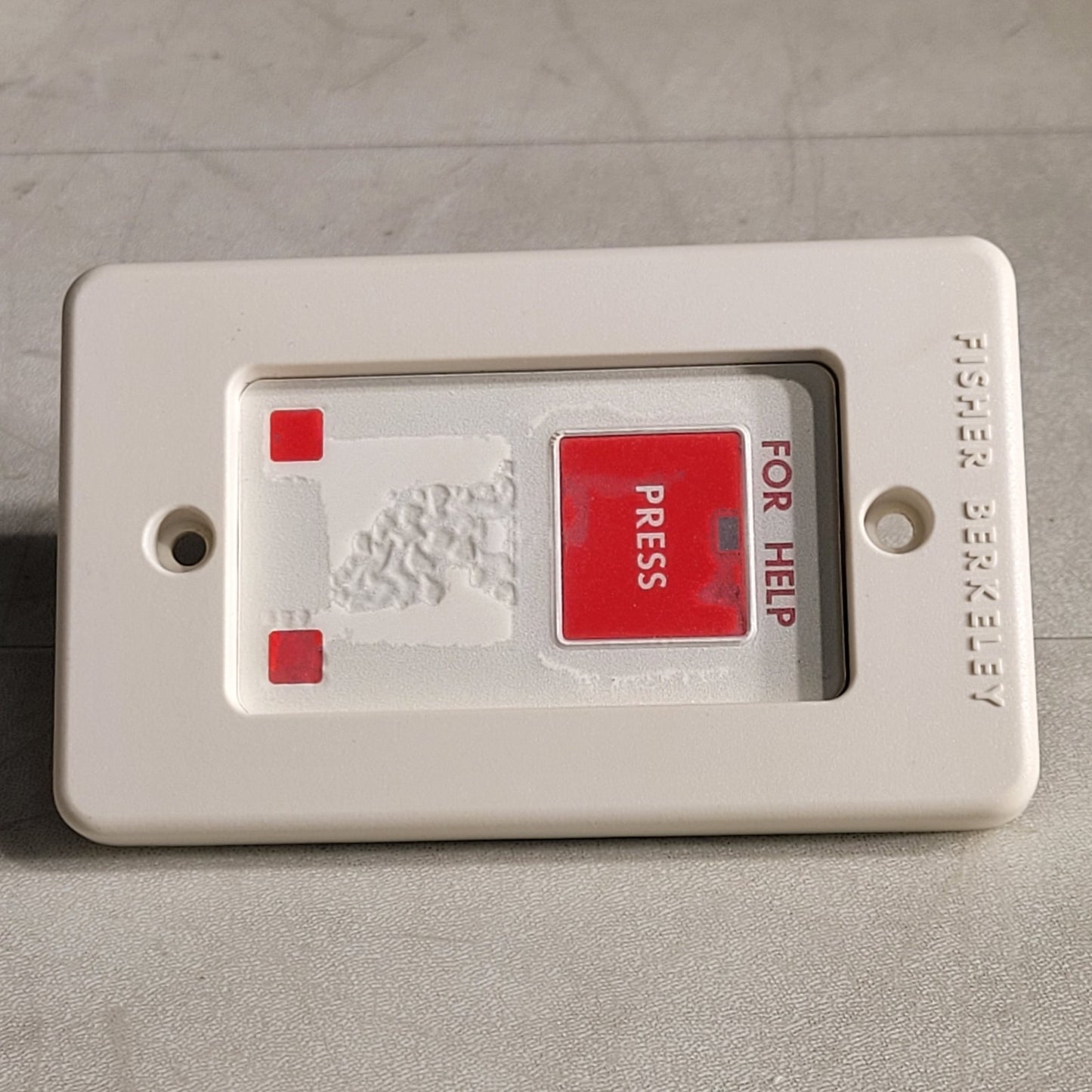 Fisher Berkeley HTS-21 Hospital Red Code Press Signaling Button B09017-03 Rev E